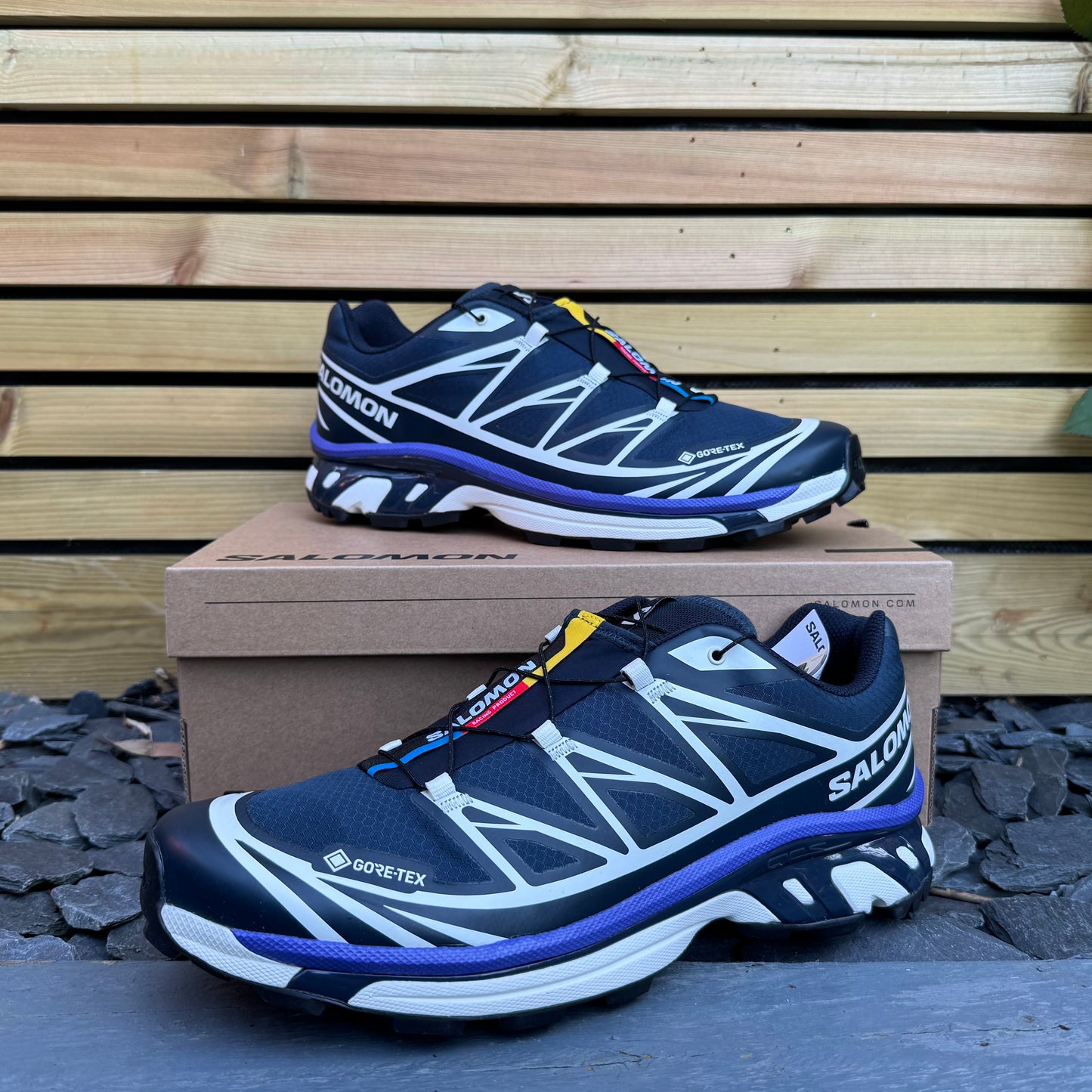 Salomon XT-6 Gore-Tex - Carbon / Vanilla Ice / Liberty - UK12 - Brand New