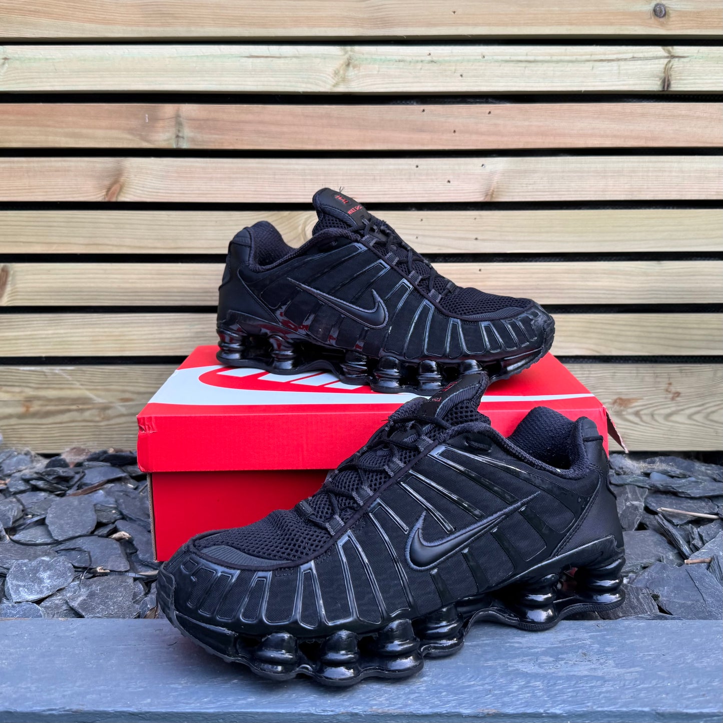 Nike Shox TL - Triple Black 2019 - UK10