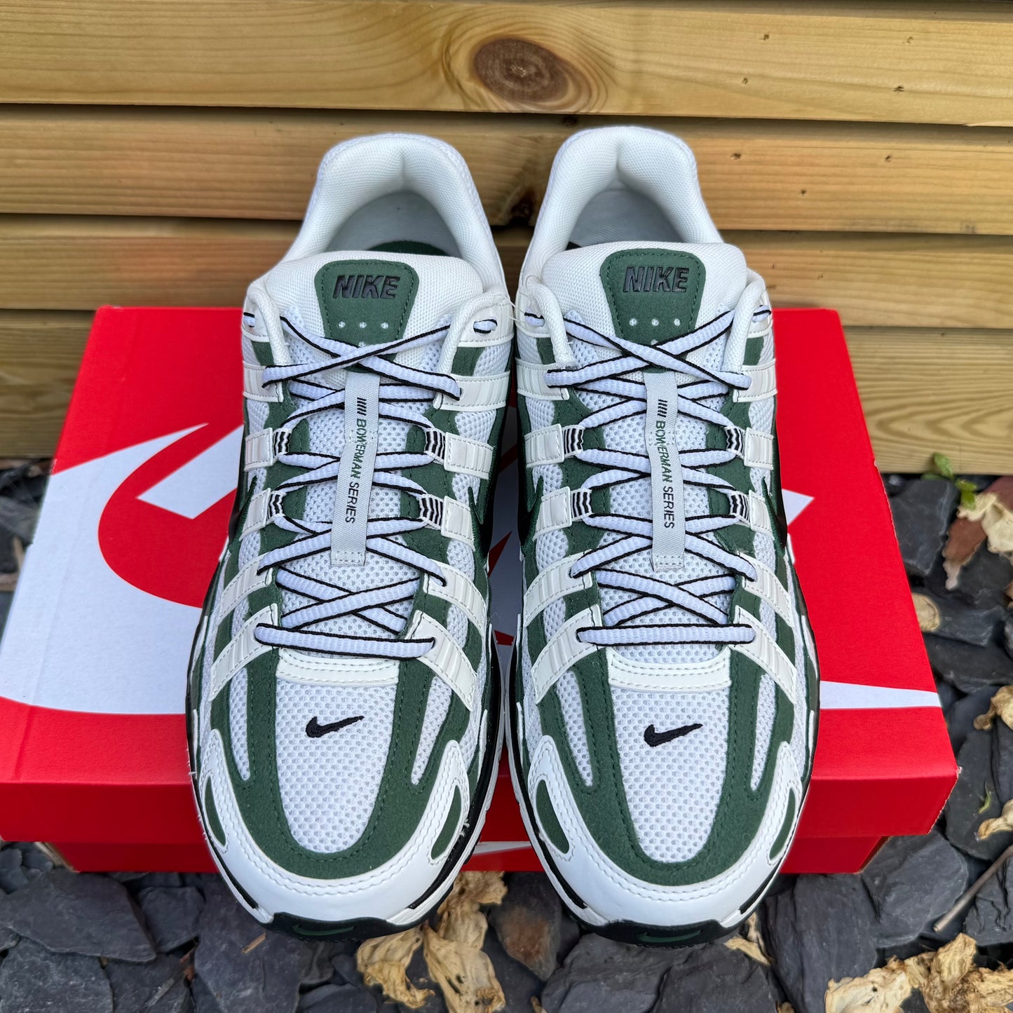 Nike P-6000 - Summit White / Fir Green - UK9 - Brand New