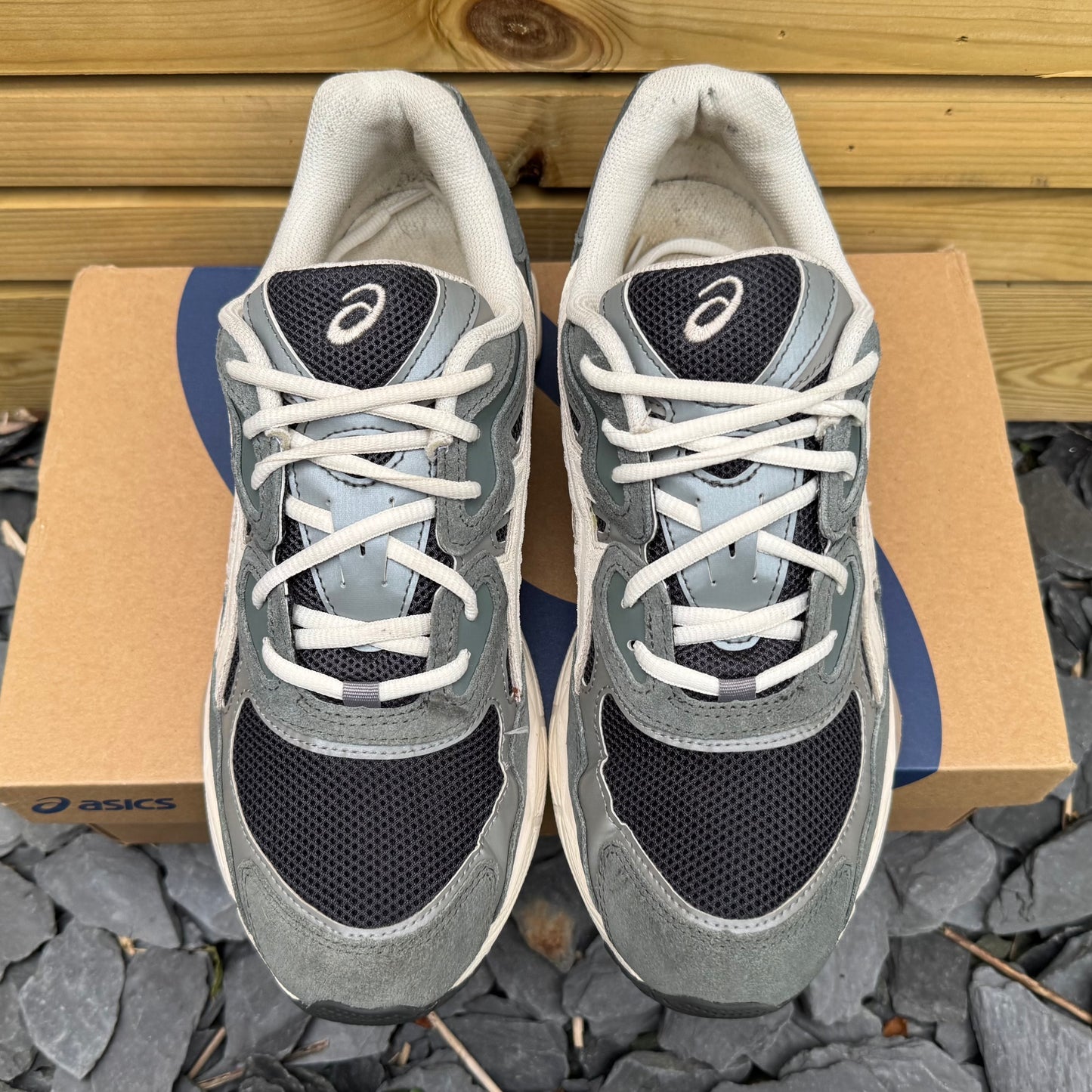 Asics Gel-NYC - Ivory / Smoke Grey - UK9.5