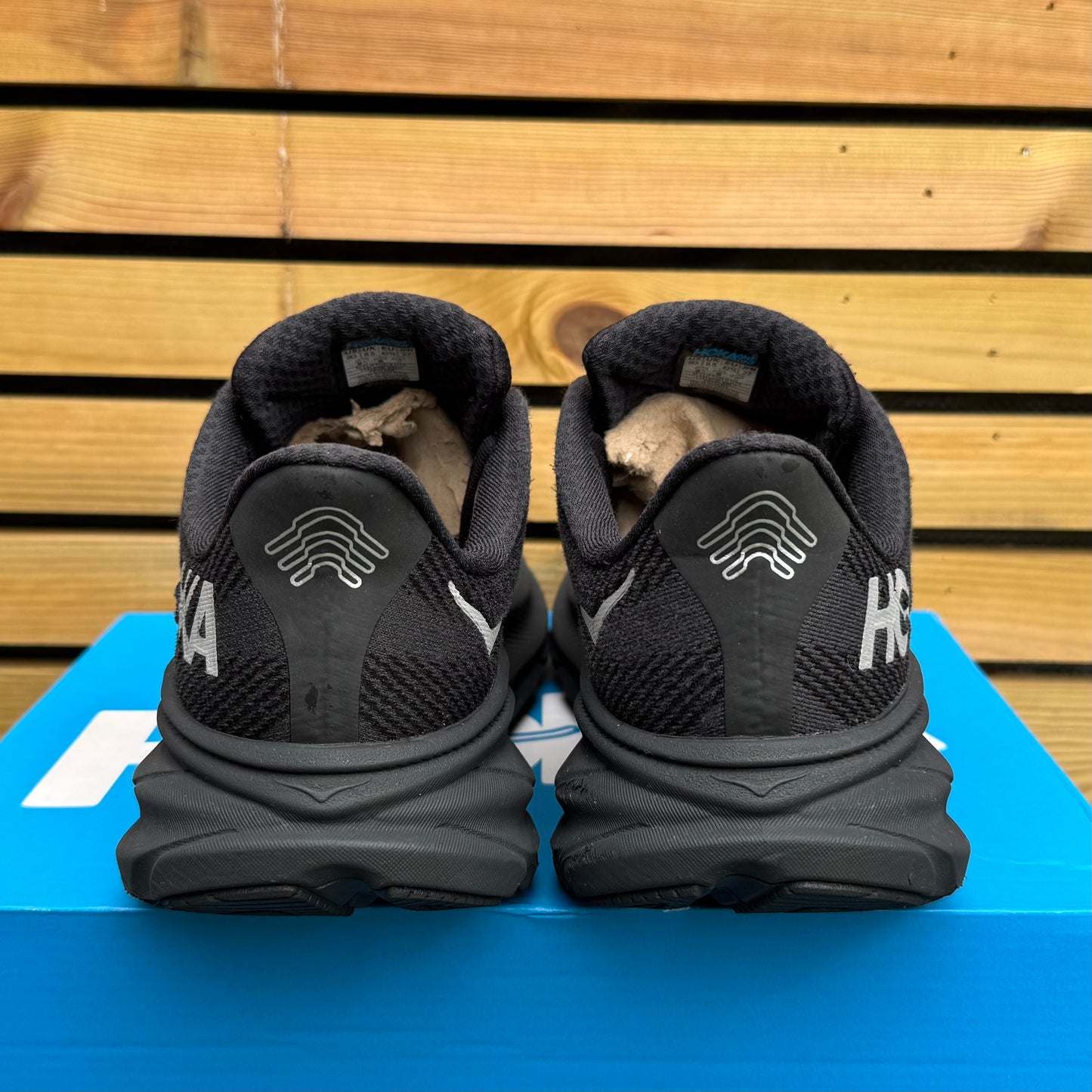 Hoka Clifton 9 Gore-Tex - Black Reflect - UK8.5