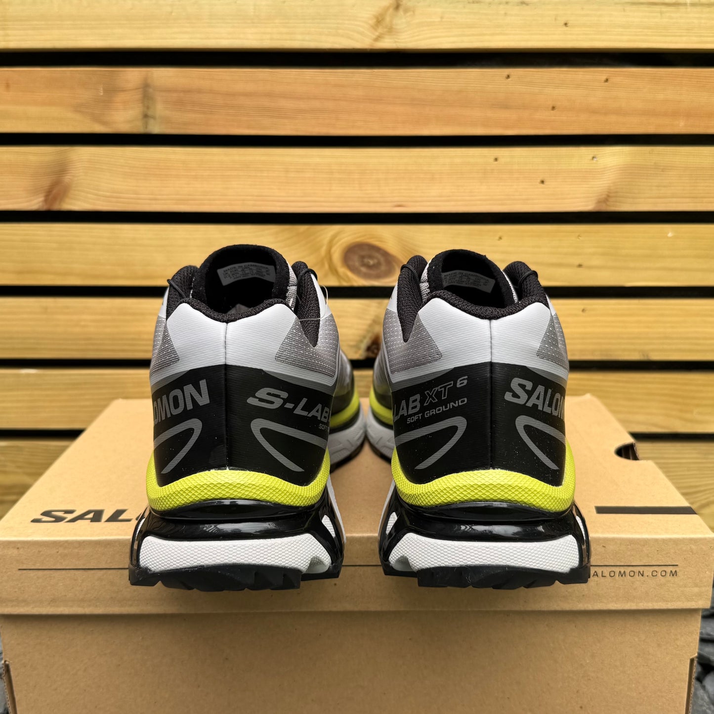 Salomon XT-6 - Alloy / Black / Dark Citron - UK11.5 - Brand New