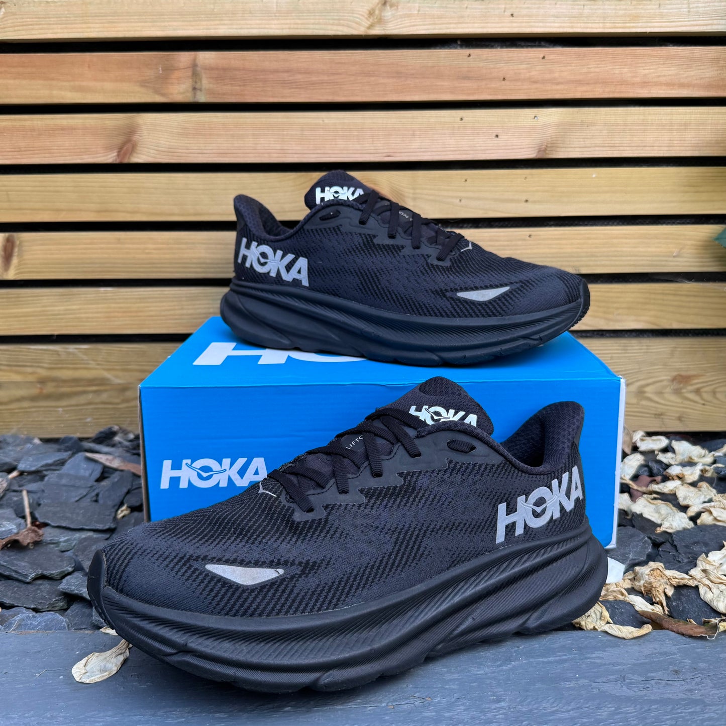 Hoka Clifton 9 Gore-Tex - Black Reflect - UK10