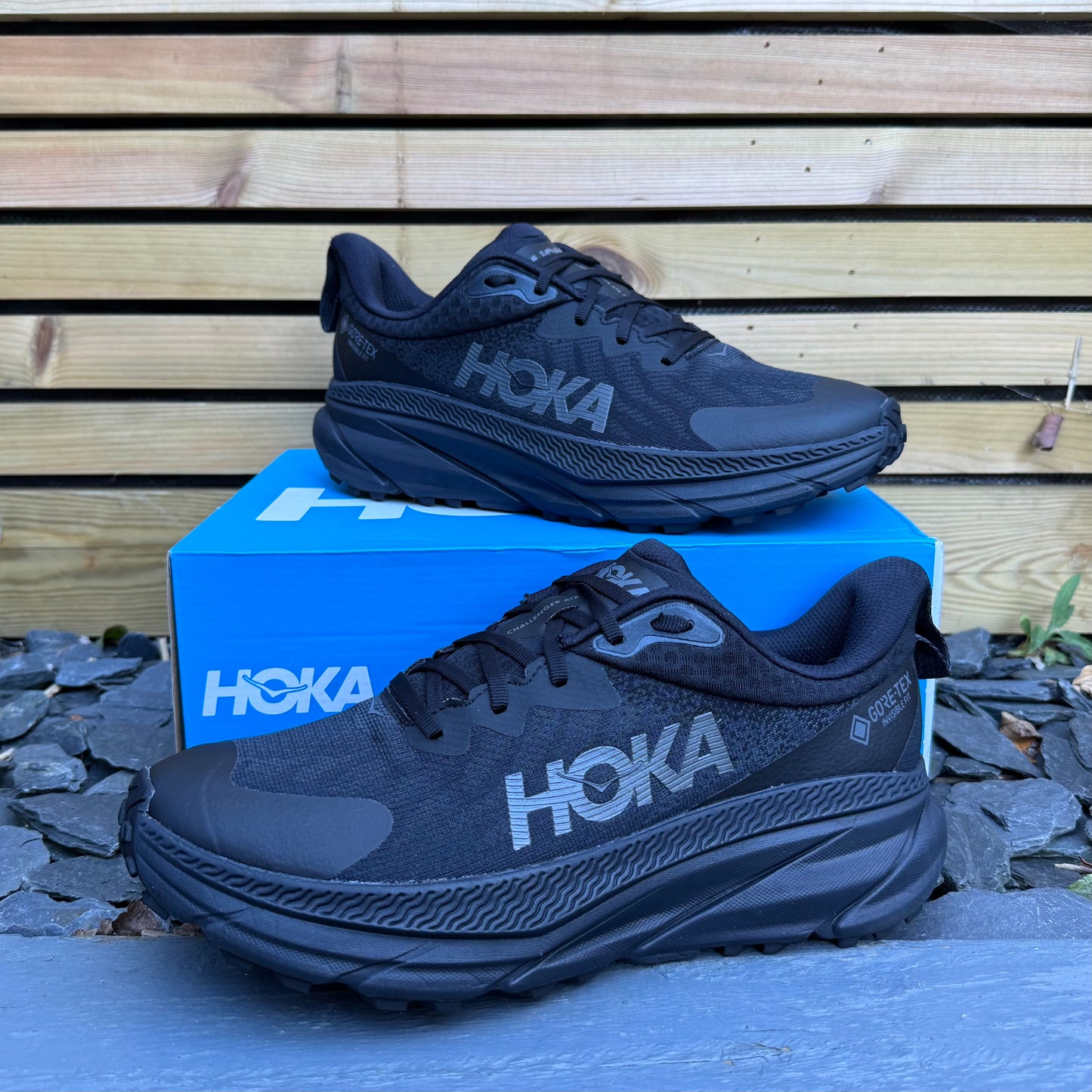 Hoka Challenger 7 Gore-Tex - Triple Black - UK10