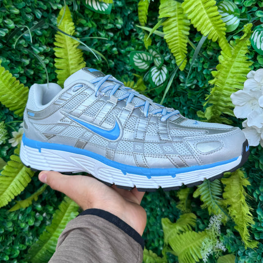 Nike P-6000 - Metallic Silver / University Blue - UK9