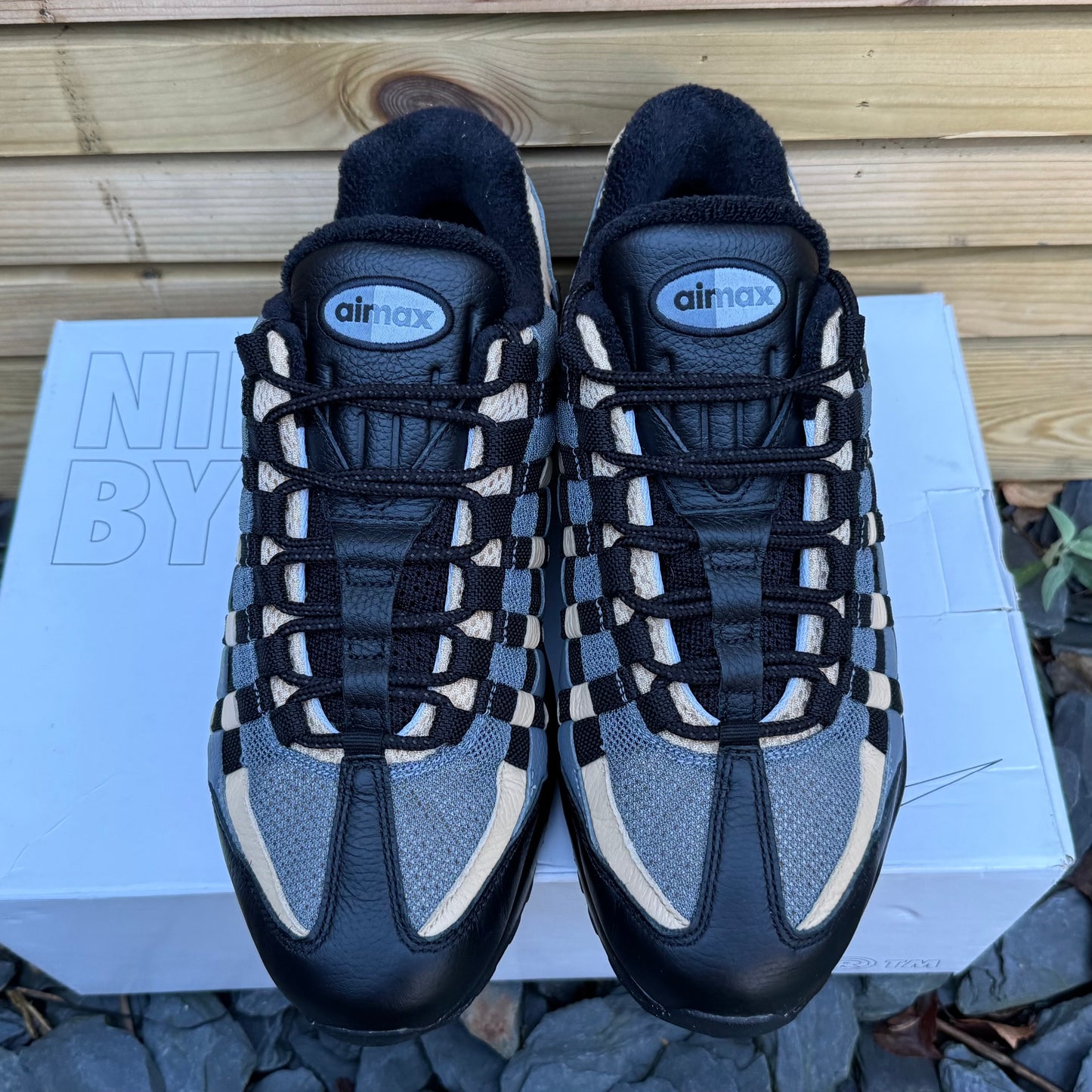 Nike Air Max 95 ID Woven “Nike By You” - Black / Beige - UK9