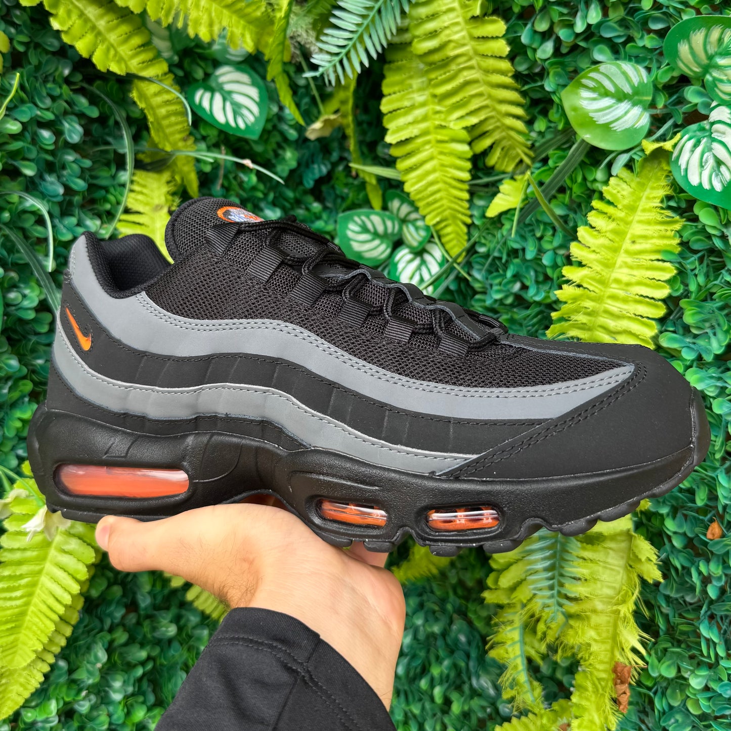 Nike Air Max 95 - Black / Safety Orange - Multiple Sizes - Brand New