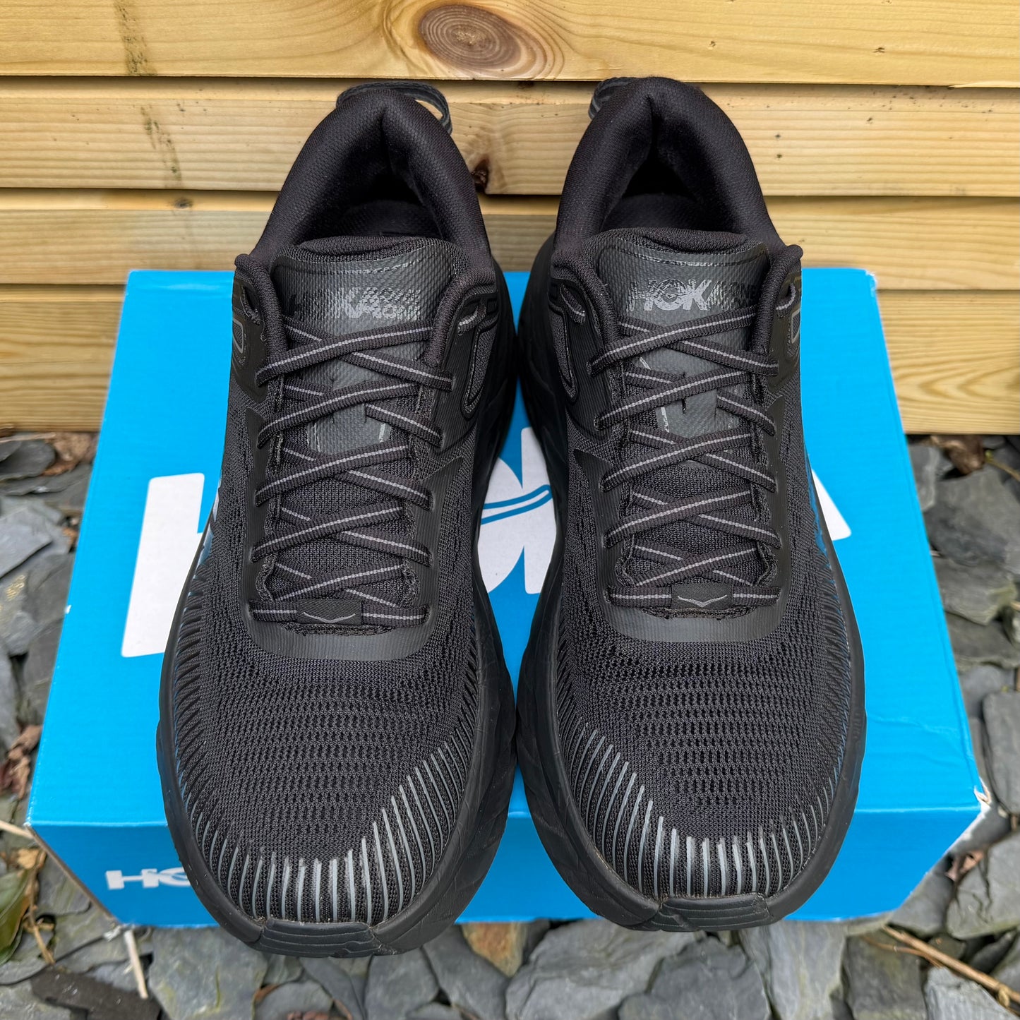 Hoka Bondi 7 - Black / Reflective - UK9