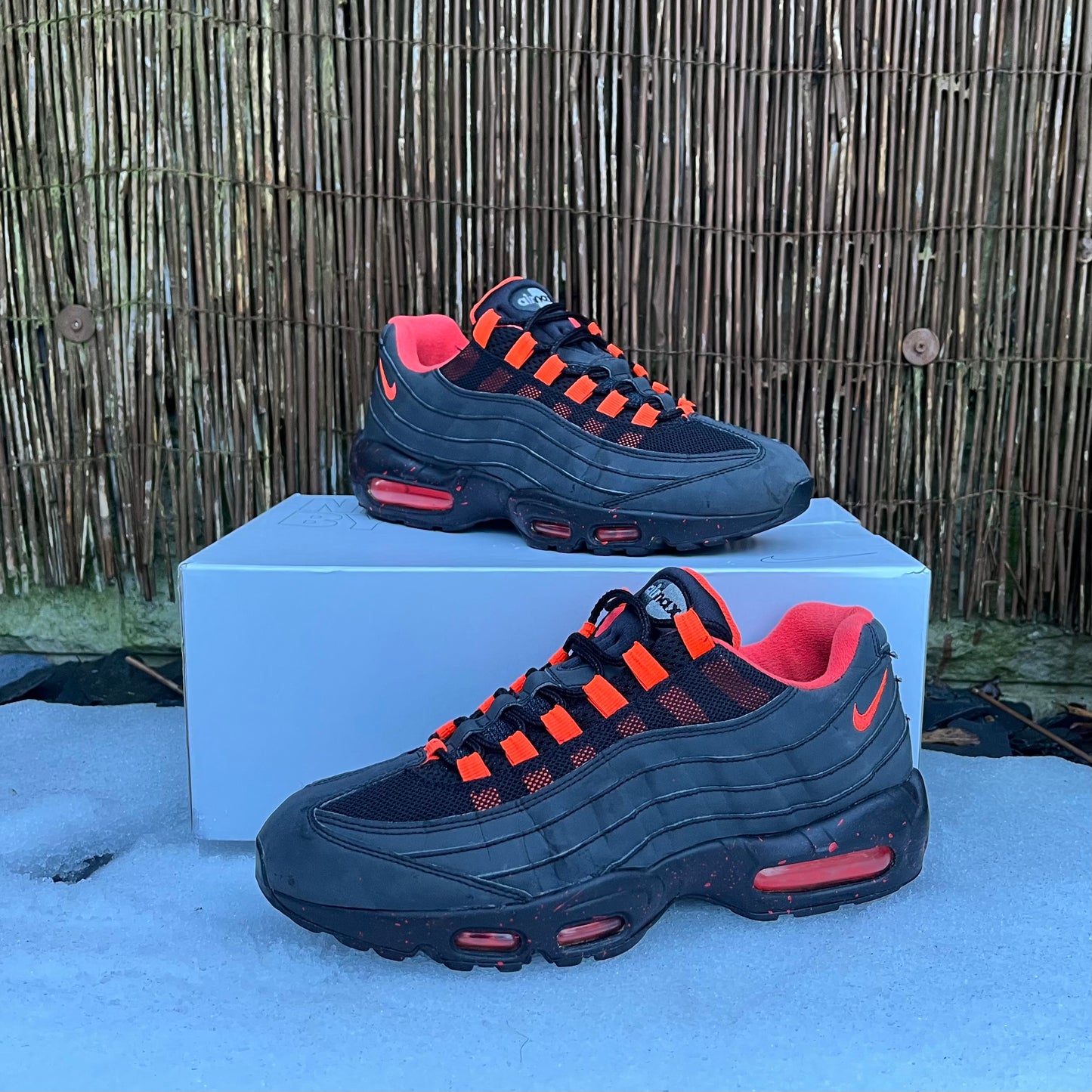 Nike Air Max 95 ID “Nike By You” 3M Reflective - Black / Orange - UK8.5