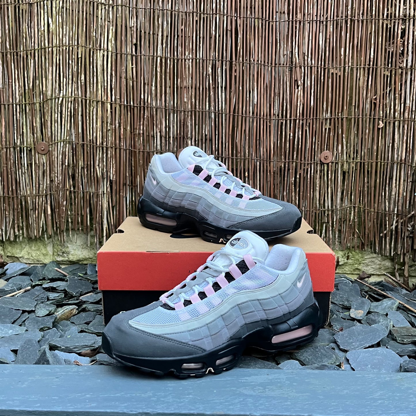 Nike Air Max 95 OG - Gunsmoke / Pink Foam - UK9.5