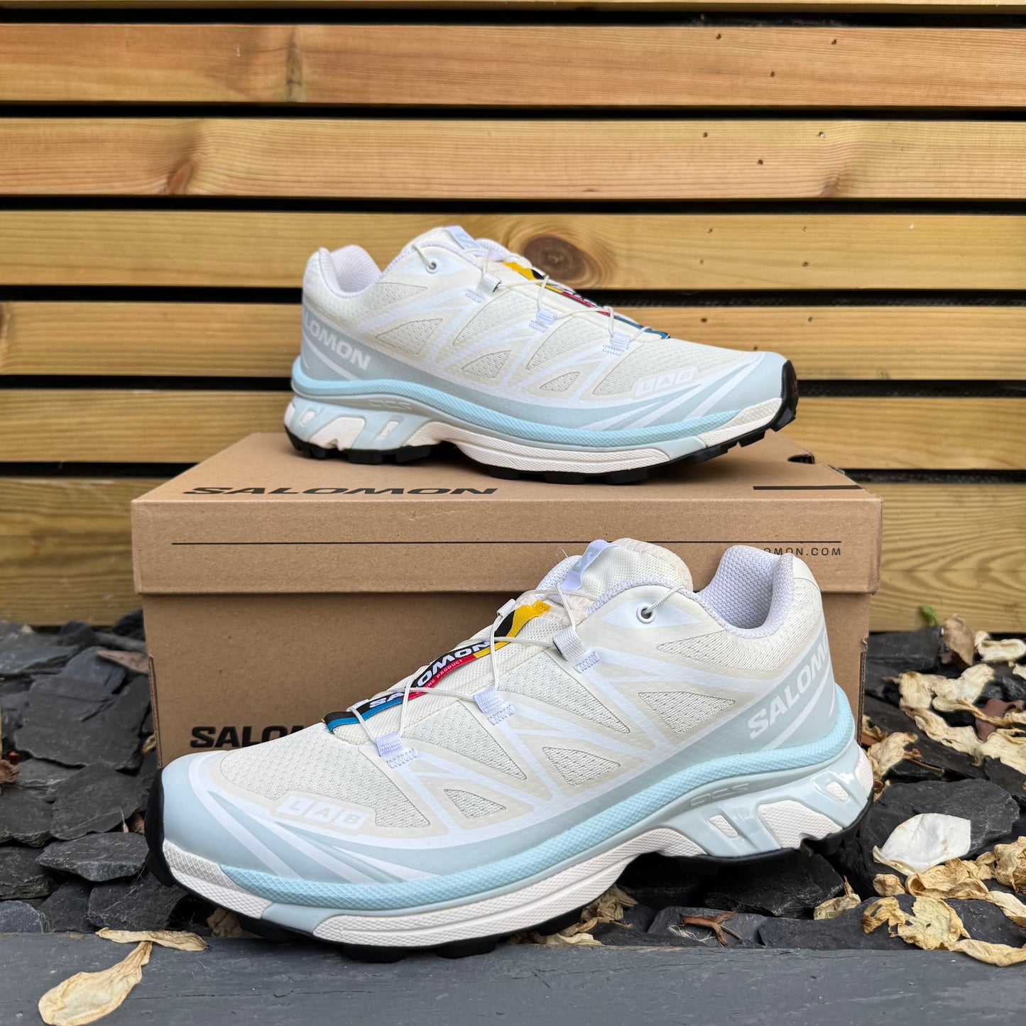 Salomon XT-6 - Vanilla / Ballad Blue / Iced Aqua - UK7 - Brand New