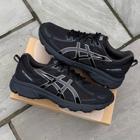 Asics Gel-Venture 6 - Black / Metallic - UK10 - Brand New