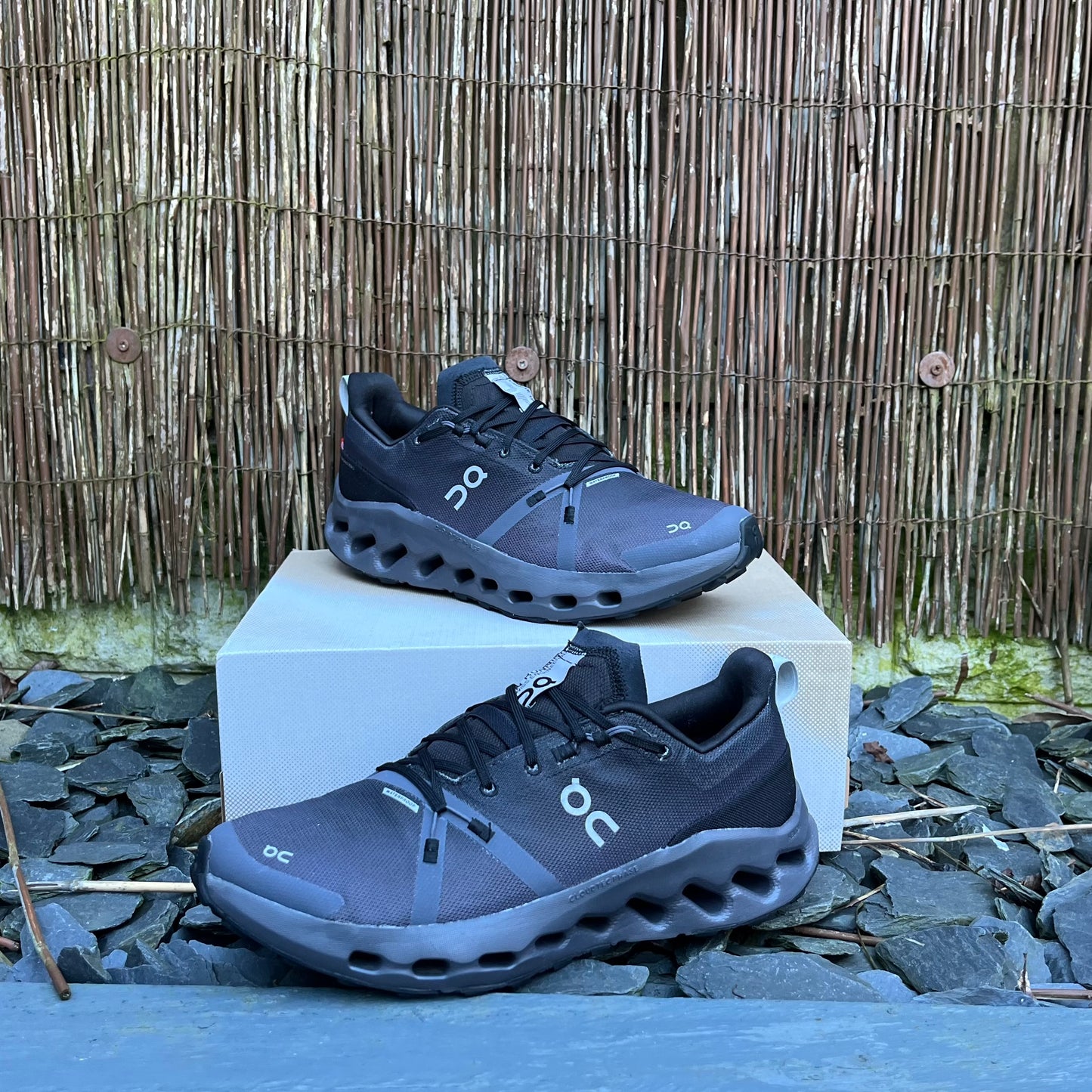 On Running CloudSurfer Trail Waterproof - Black / Eclipse - UK8.5