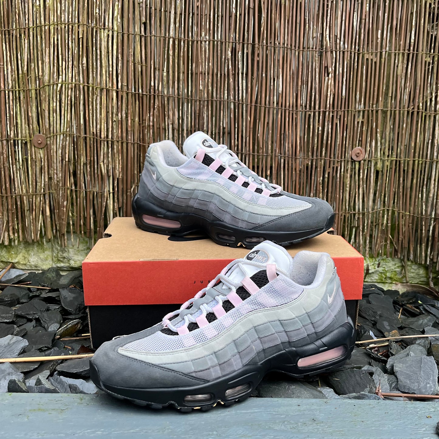 Nike Air Max 95 OG - Gunsmoke / Pink Foam - UK11.5