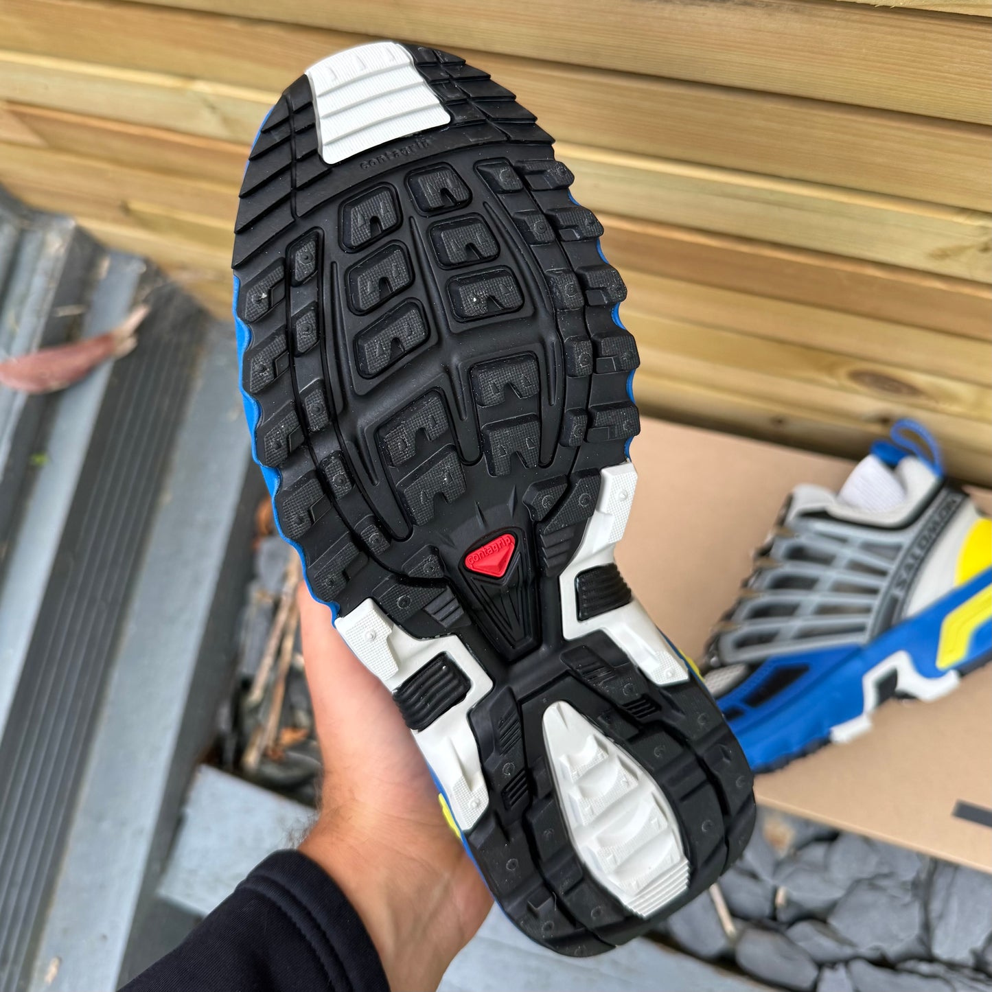 Salomon ACS Pro - Lapis Blue / Black / Buttercup - UK6.5 - Brand New