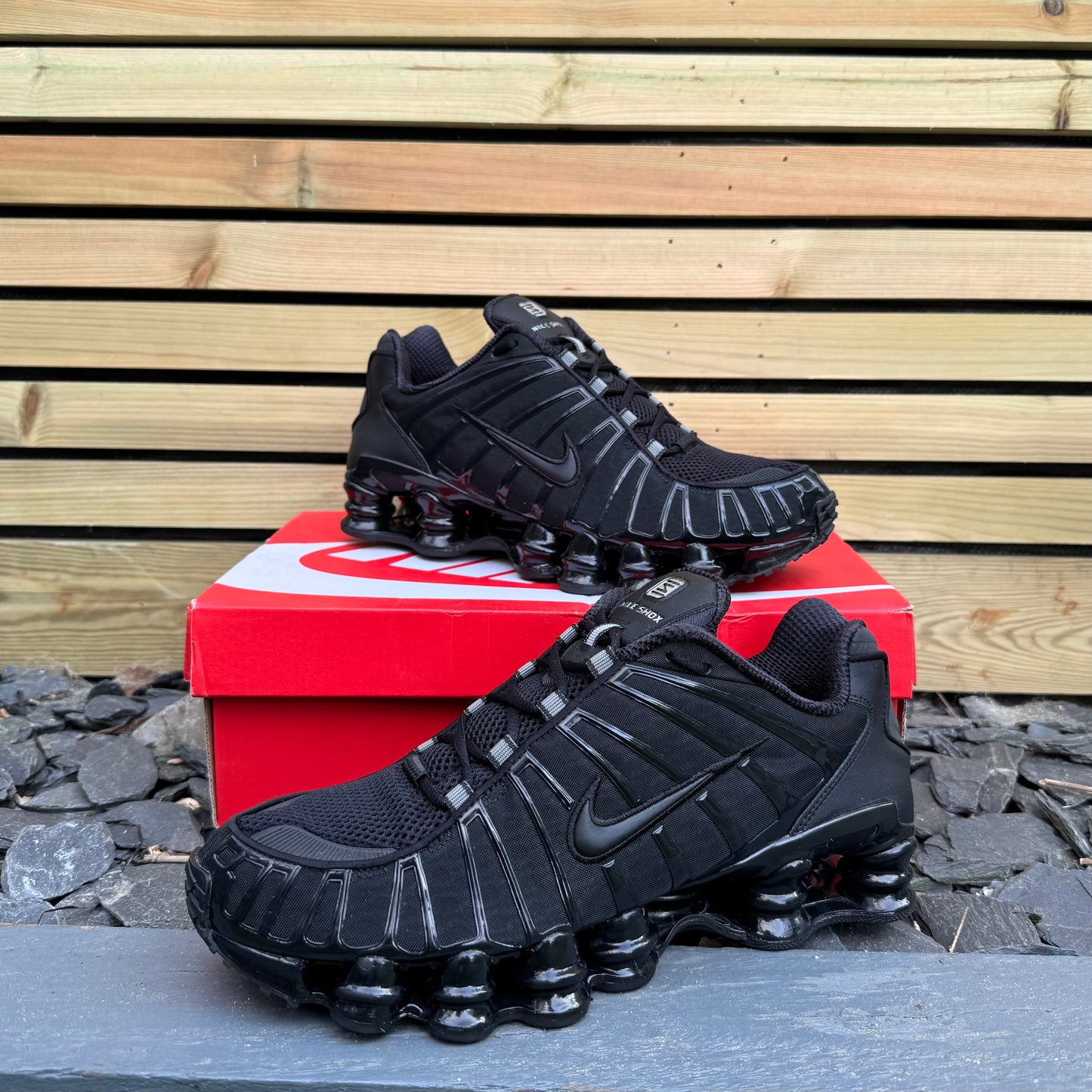 Nike Shox TL - Black / Silver - UK9