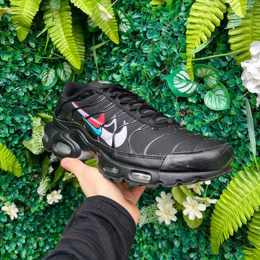 Nike Air Max Plus TN - Multi Swoosh Black / Crimson - UK10.5