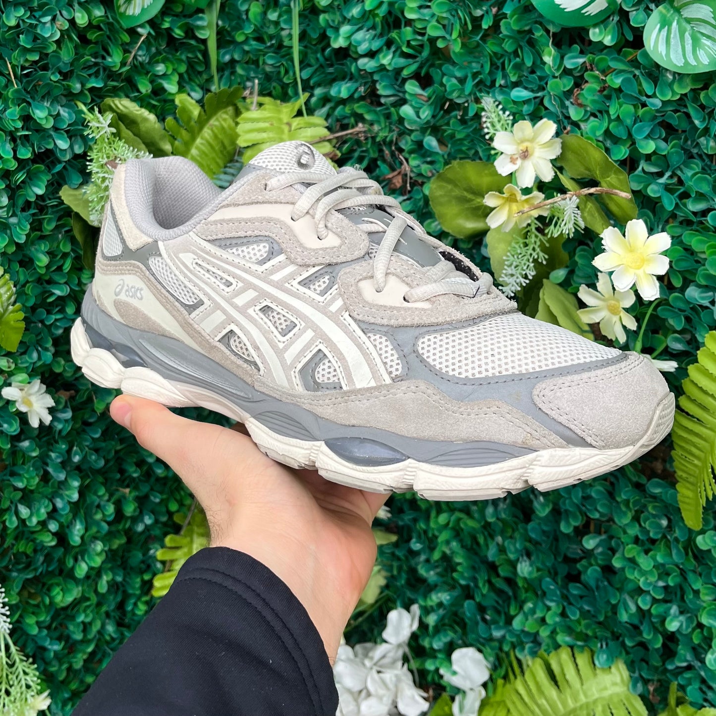 Asics Gel-NYC - Cream / Oyster Grey - UK8.5