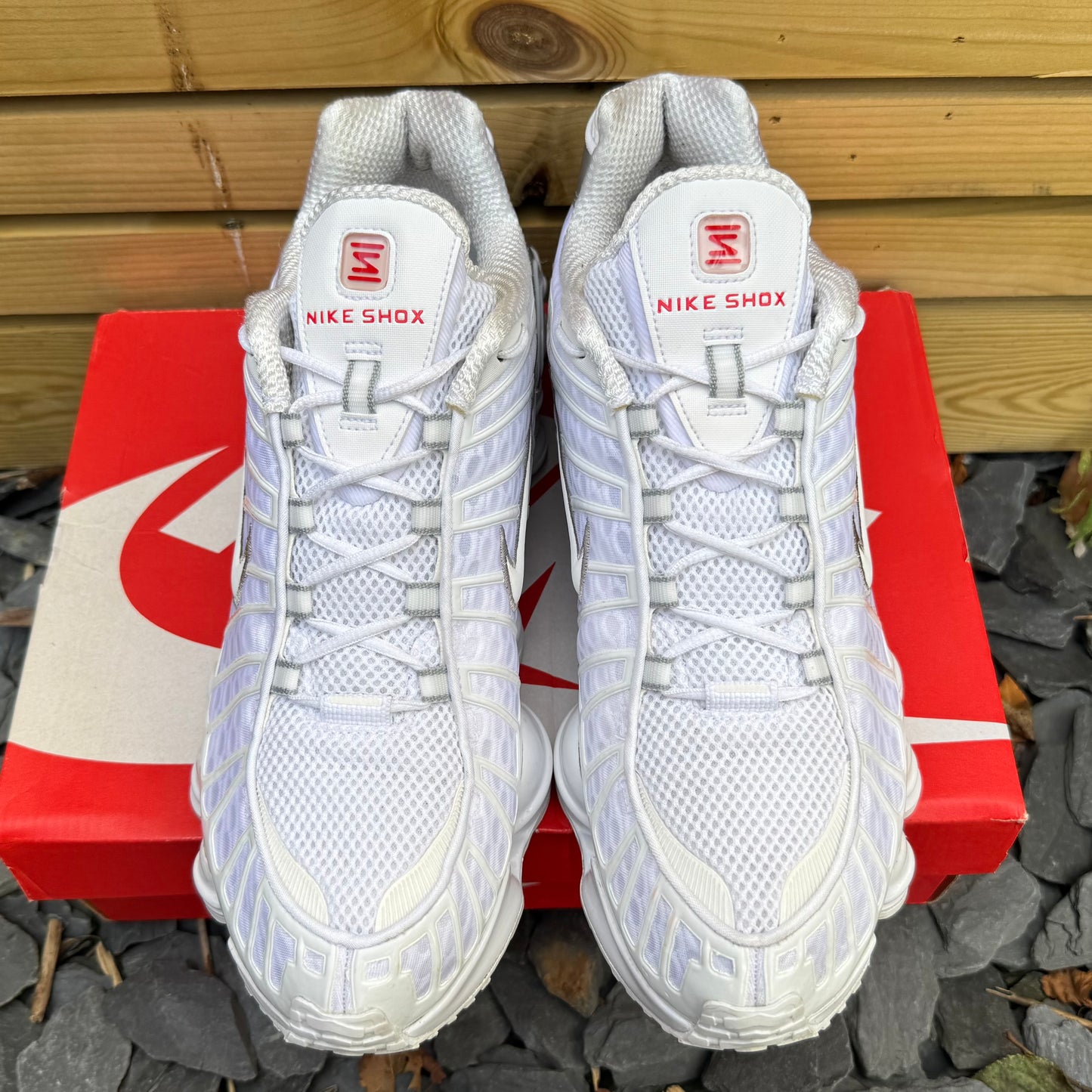 Nike Shox TL - Triple White - UK11