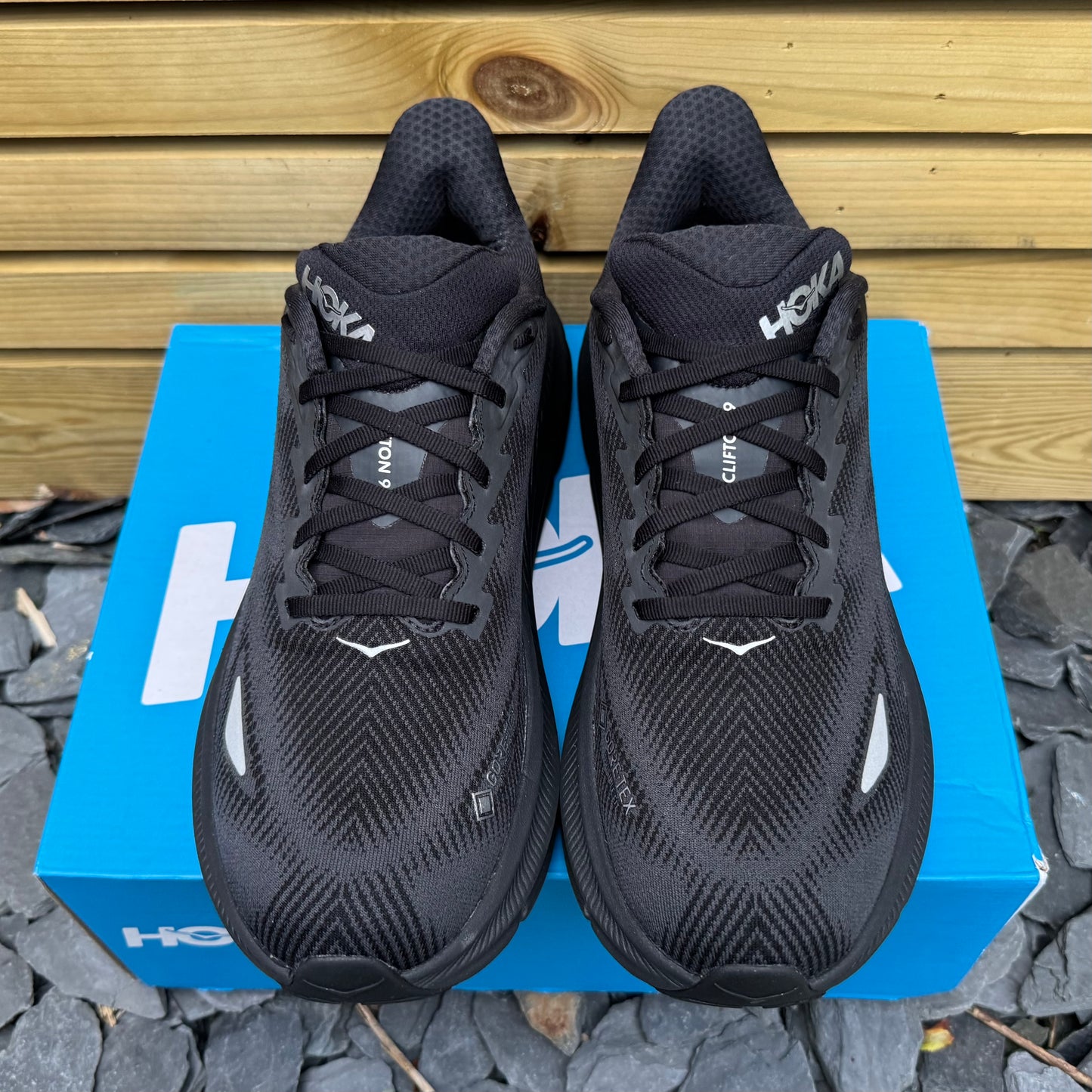 Hoka Clifton 9 Gore-Tex - Black Reflect - UK9