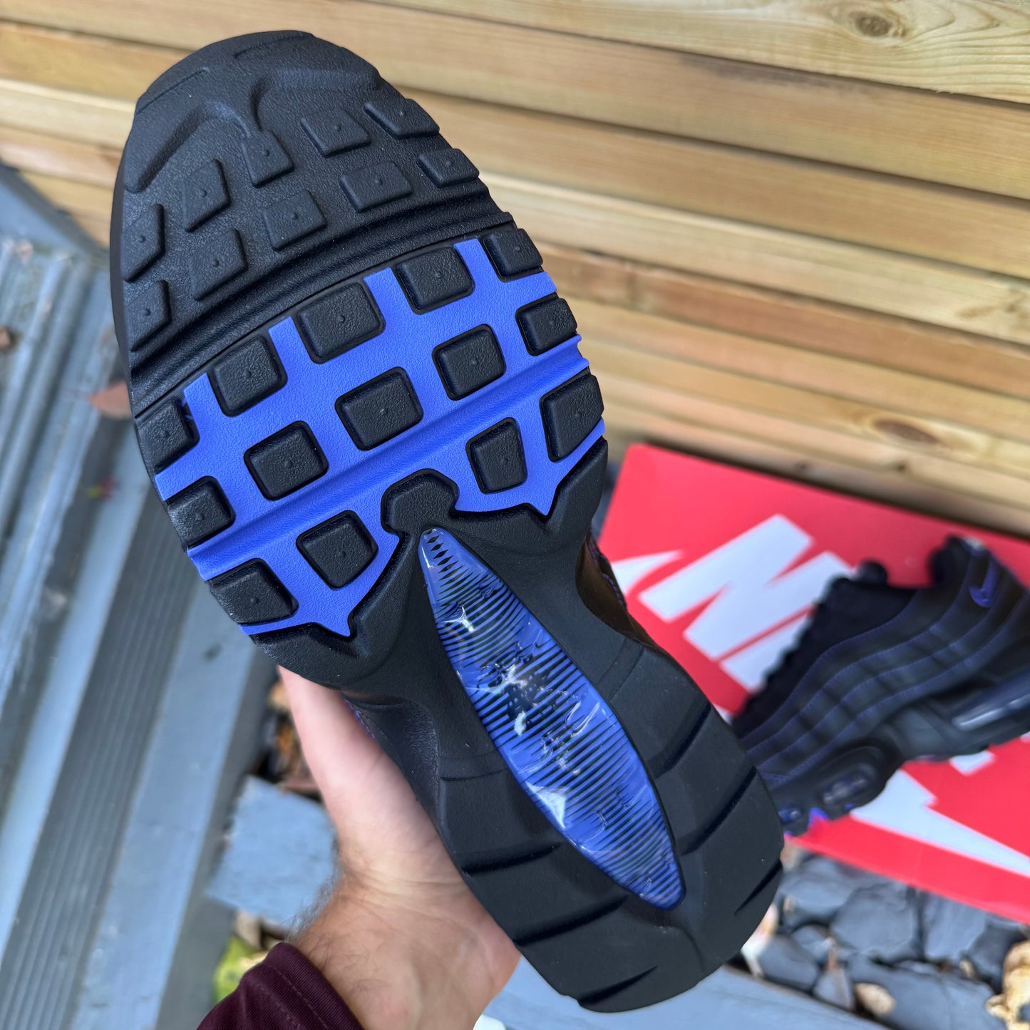 Nike Air Max 95 OG Big Bubble - Black / Persian Violet - UK7.5 - Brand New