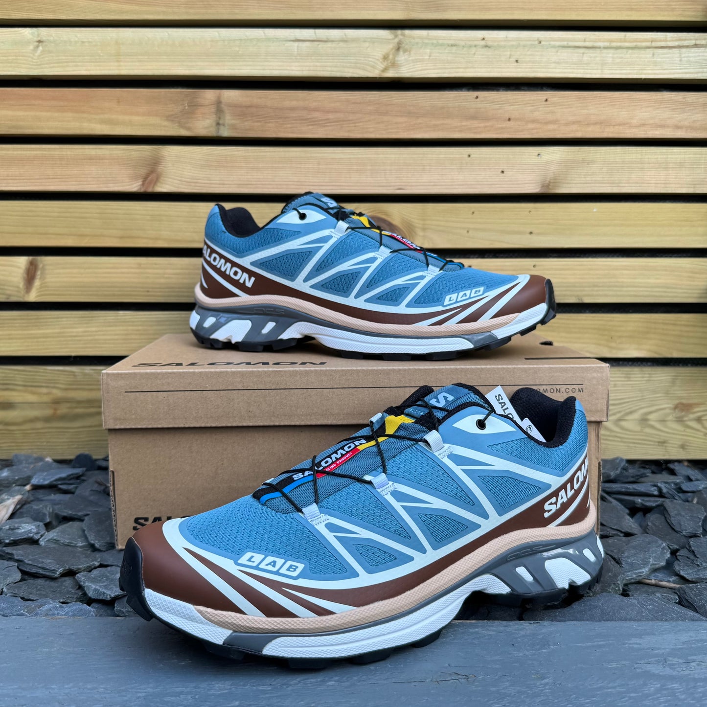 Salomon XT-6 - Aegean Blue / Tortoise Shell / Hazelnut - UK11 - Brand New