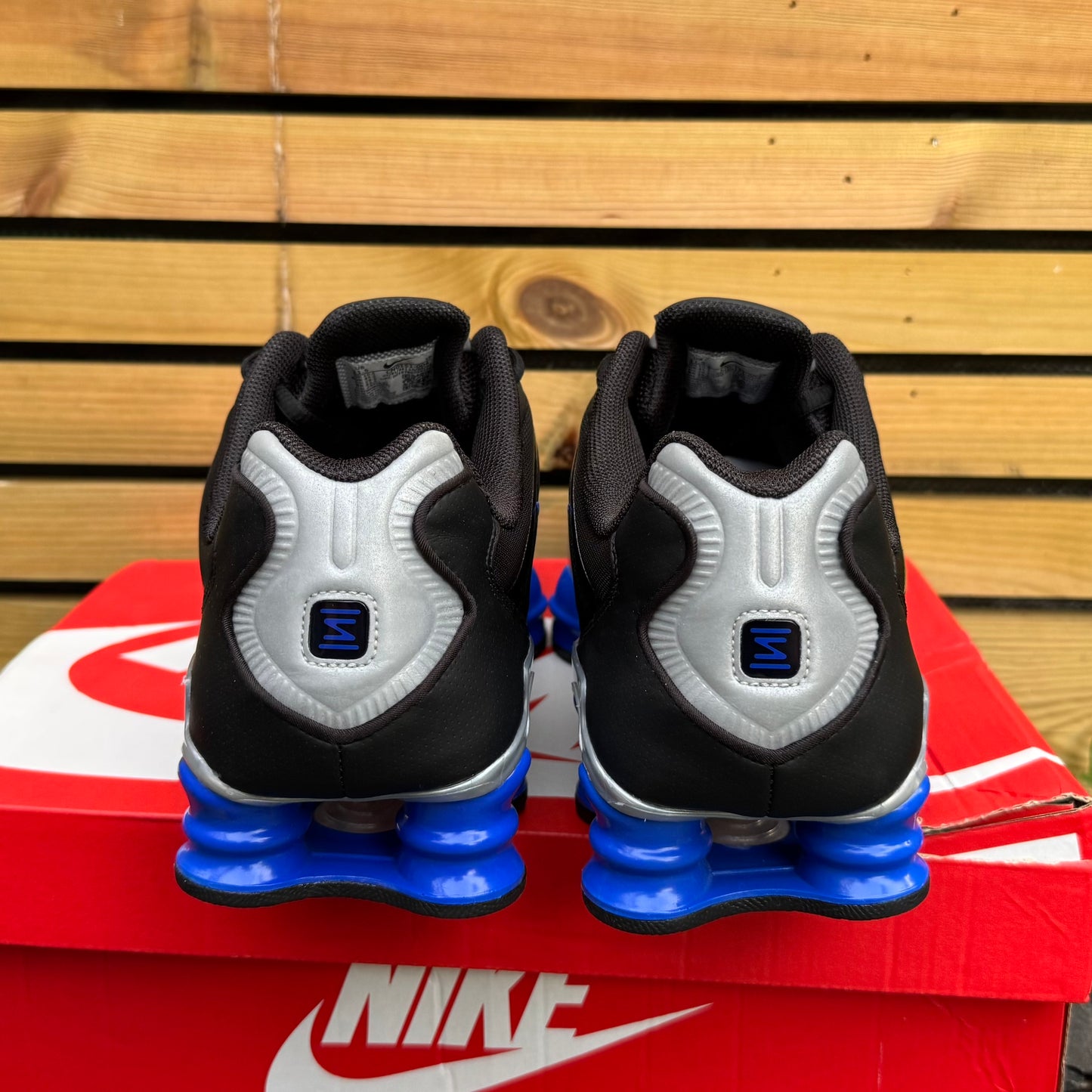 Nike Shox TL - Black / Metallic Silver / Racer Blue - UK10.5 - Brand New