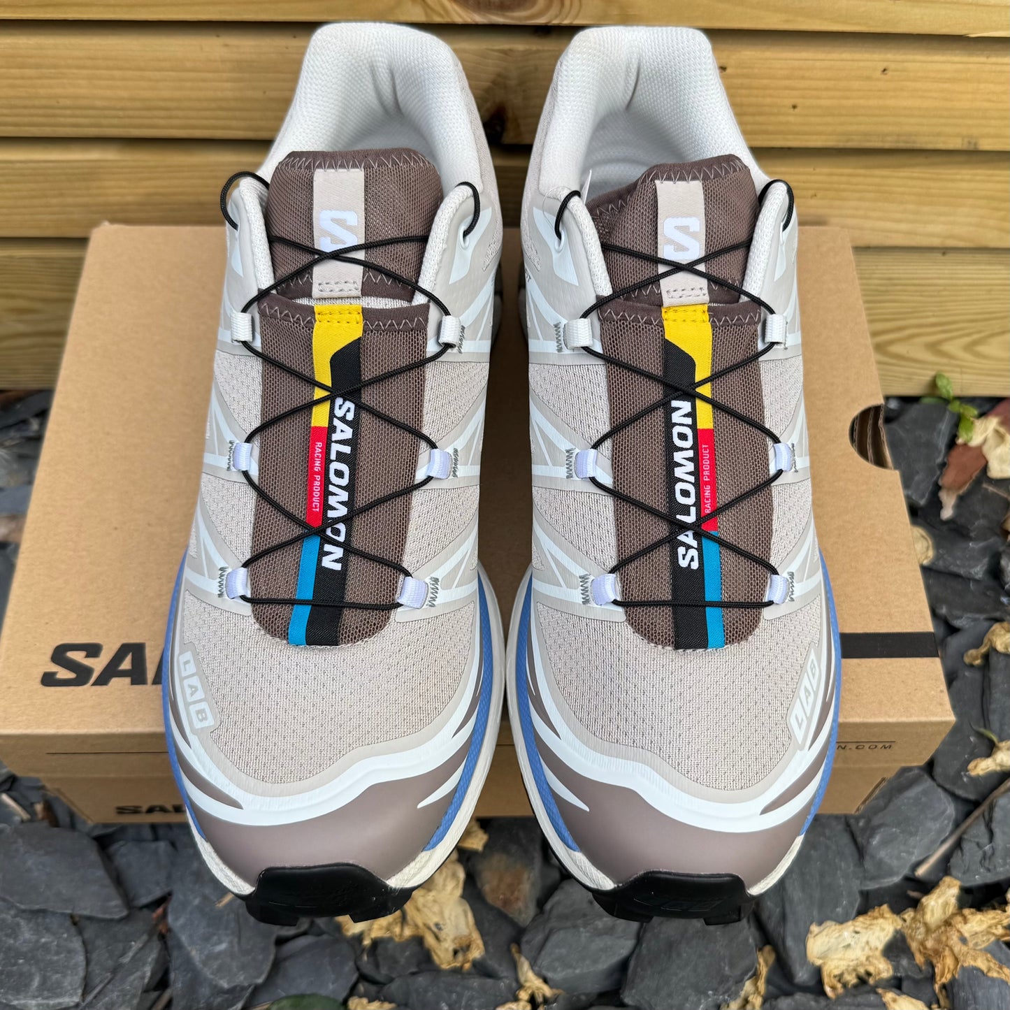 Salomon XT-6 - Sliver Cloud / Iron / Ultramarine - UK10 - Brand New