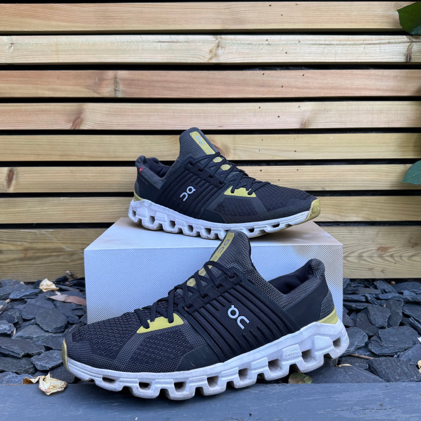 On Running CloudSwift 2.0 - Black / Citron Yellow - UK10.5