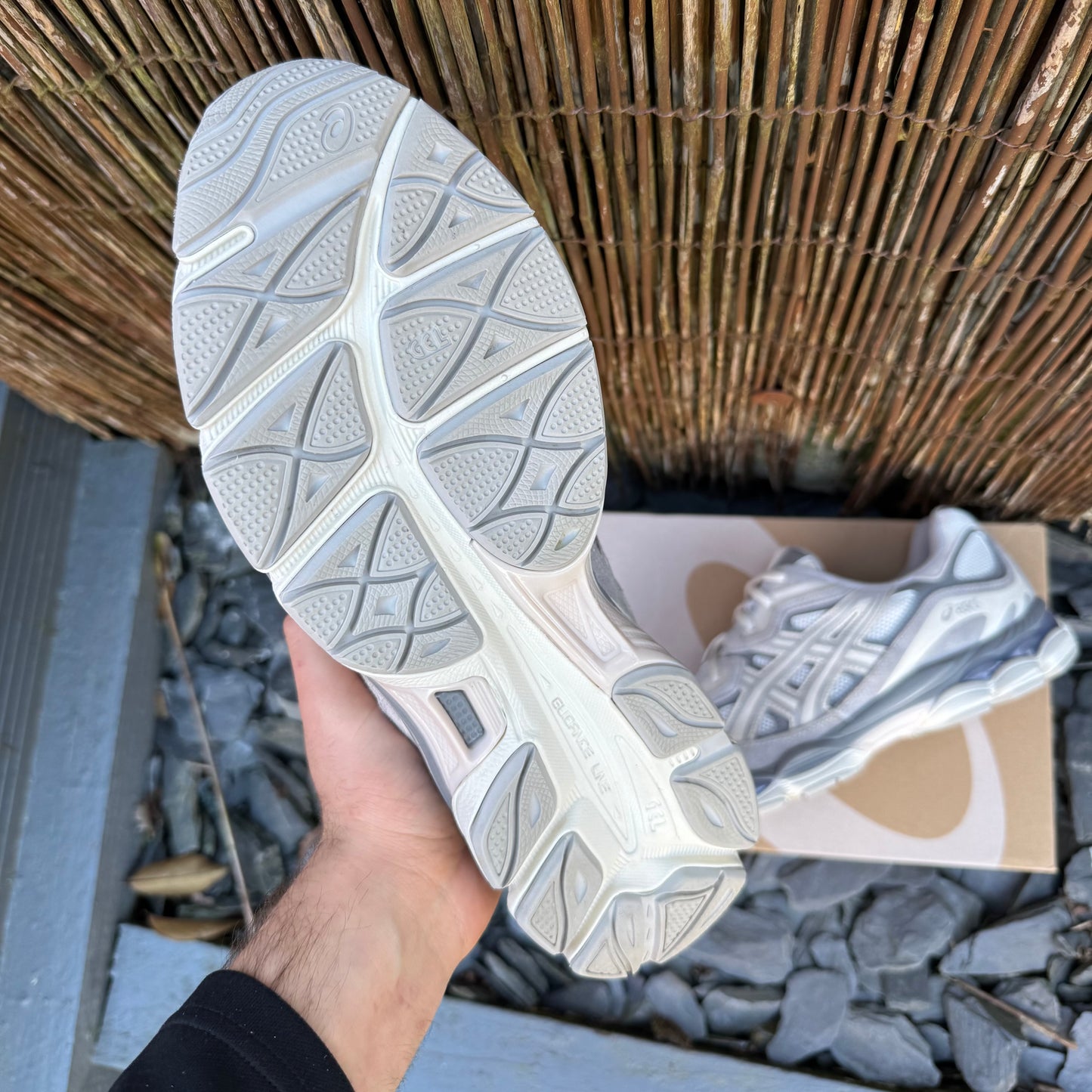 Asics Gel-NYC - Cream / Oyster Grey - UK9.5