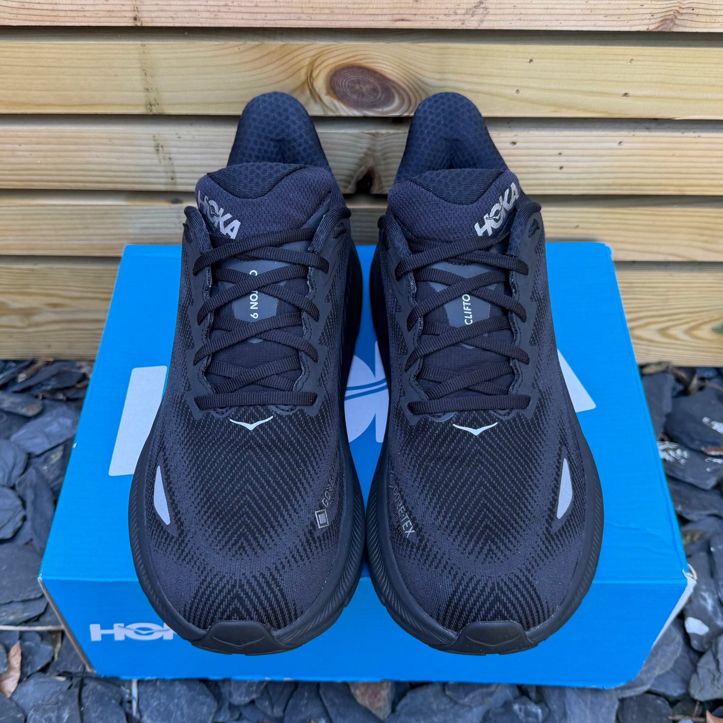 Hoka Clifton 9 Gore-Tex - Black Reflect - UK9