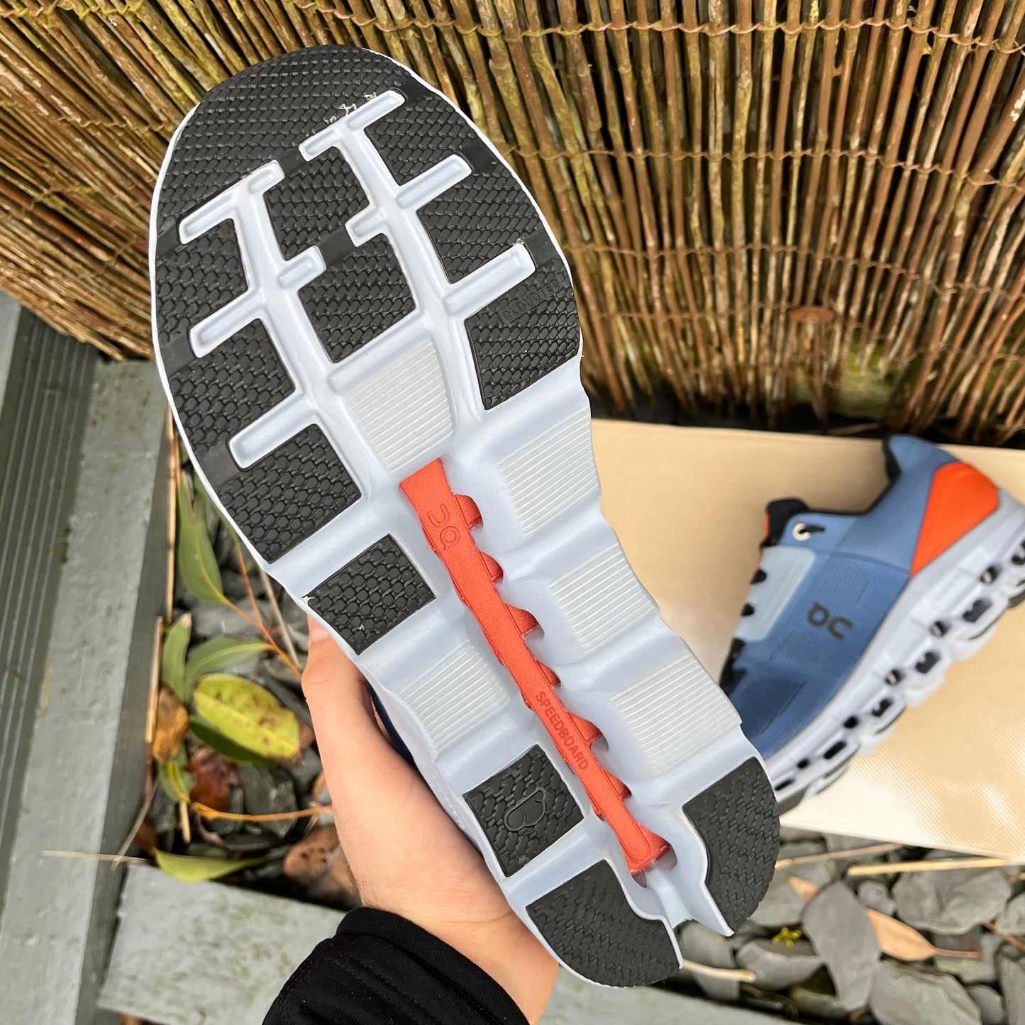On Running CloudStratus 2 - Lake Blue / Orange Flare - UK9.5