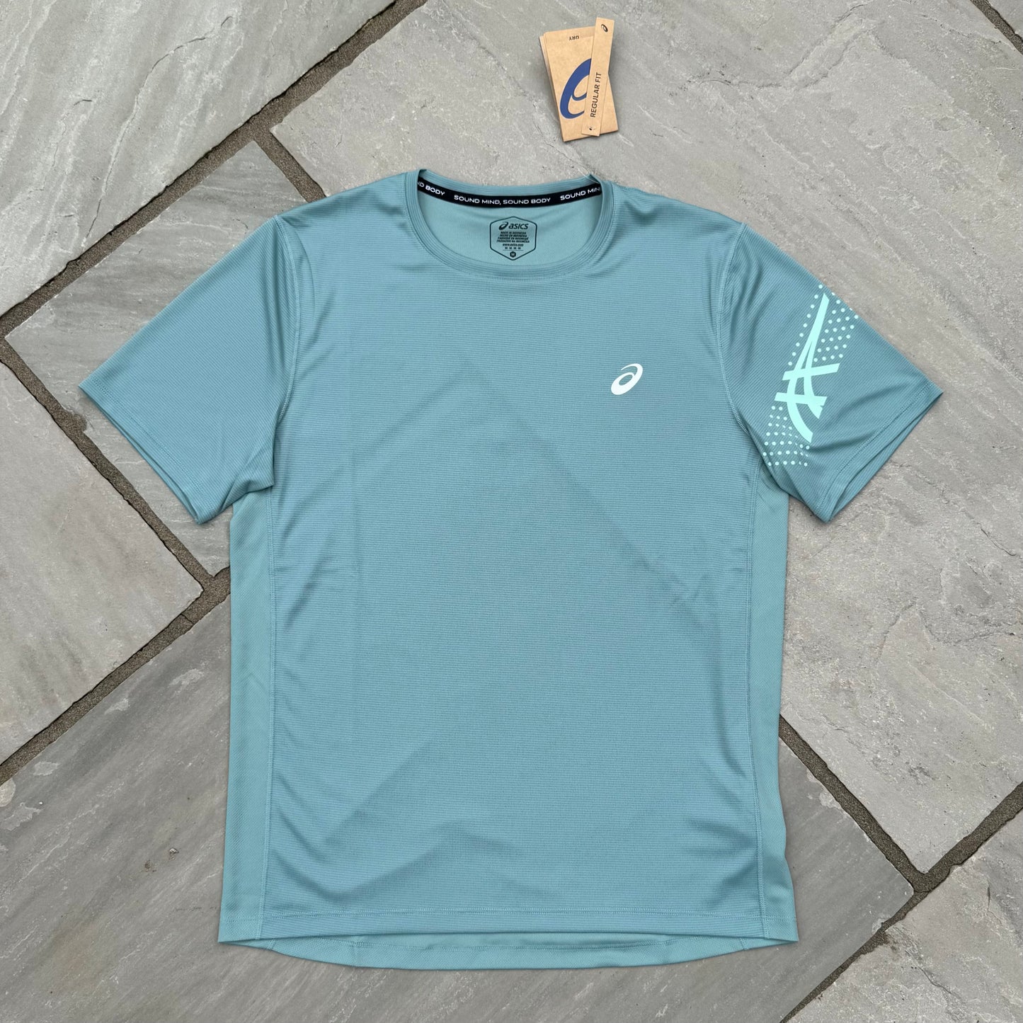 Asics Icon T-Shirt - Celadon - Brand New - Multiple Sizes