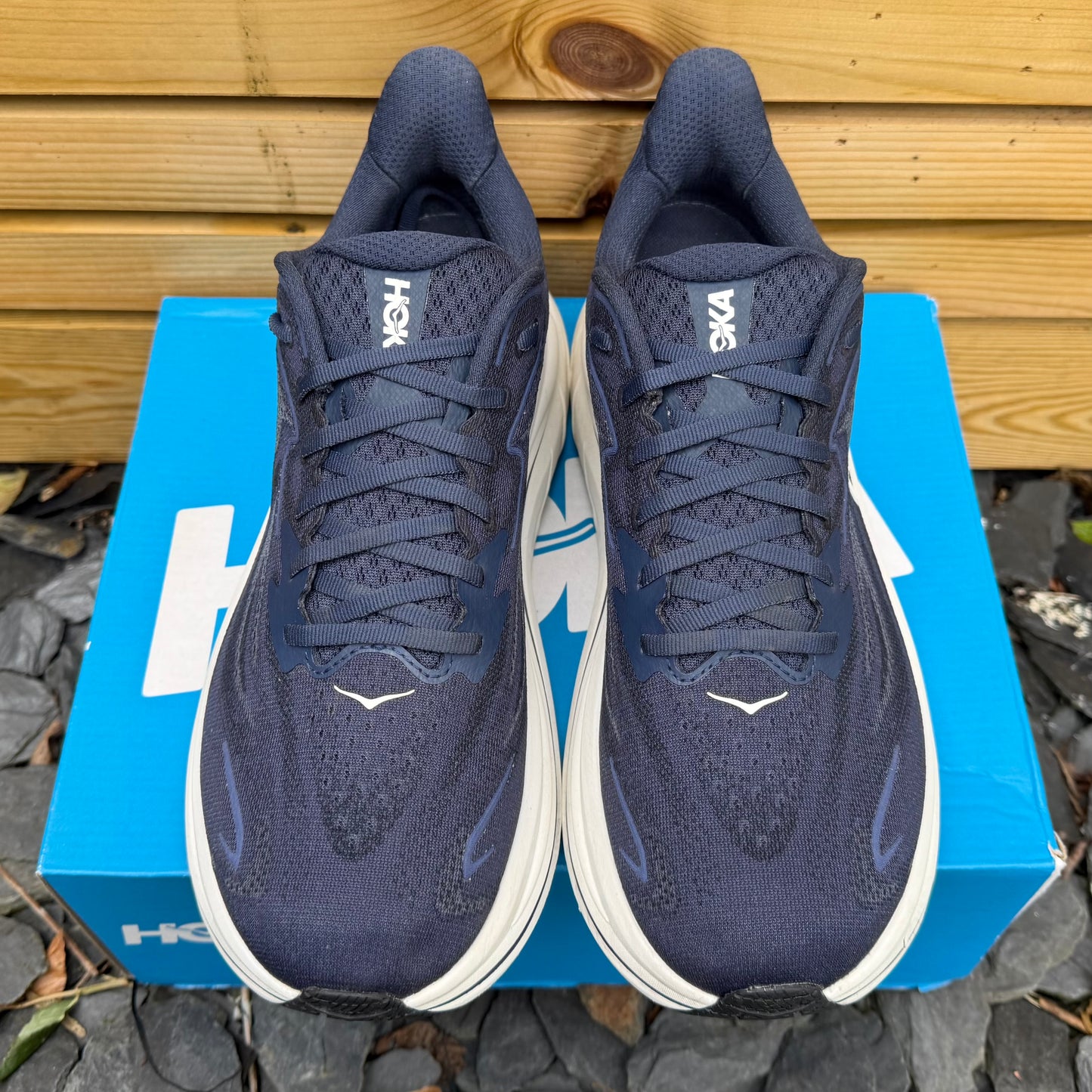 Hoka Clifton 10 - Navy / White - UK9.5