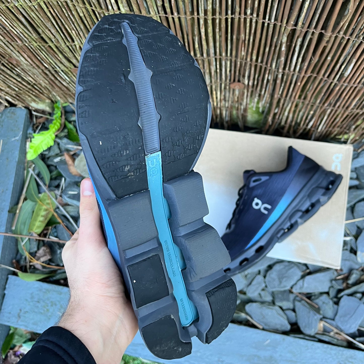 On Running CloudSpark - Black Blueberry - UK9