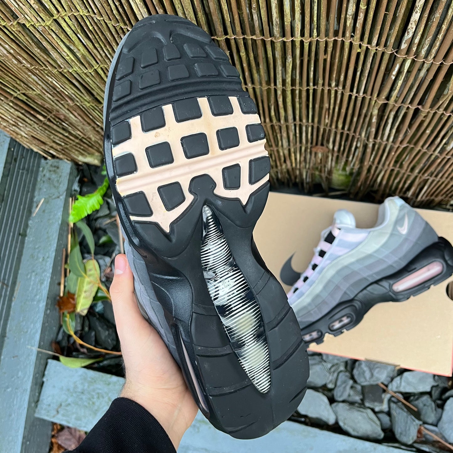 Nike Air Max 95 OG - Gunsmoke / Pink Foam - UK11.5