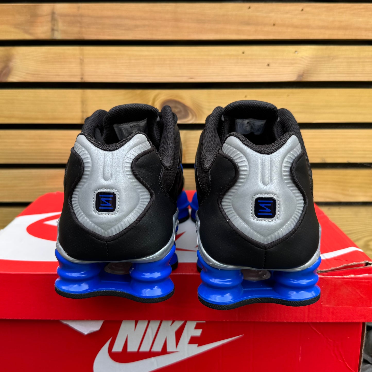 Nike Shox TL - Black / Metallic Silver / Racer Blue - UK10.5 - Brand New