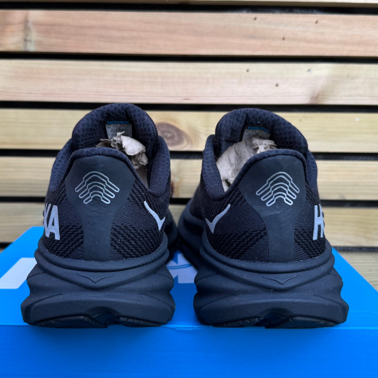 Hoka Clifton 9 Gore-Tex - Black Reflect - UK8.5