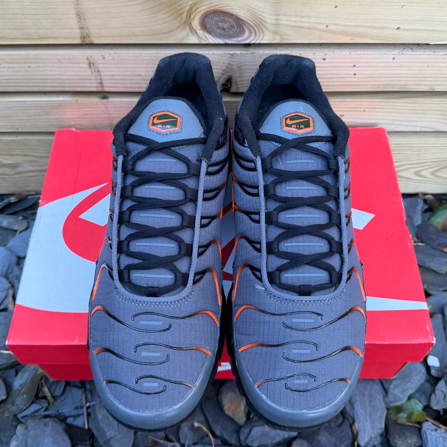 Nike Air Max Plus TN - Iron Grey / Safety Orange - UK10