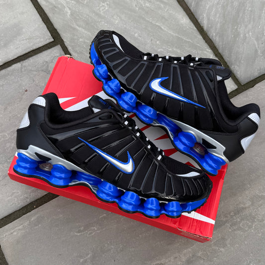 Nike Shox TL - Black / Metallic Silver / Racer Blue - UK10.5 - Brand New