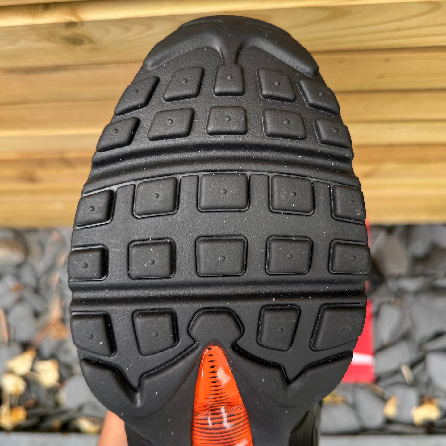 Nike Air Max 95 - Black / Safety Orange - Multiple Sizes - Brand New