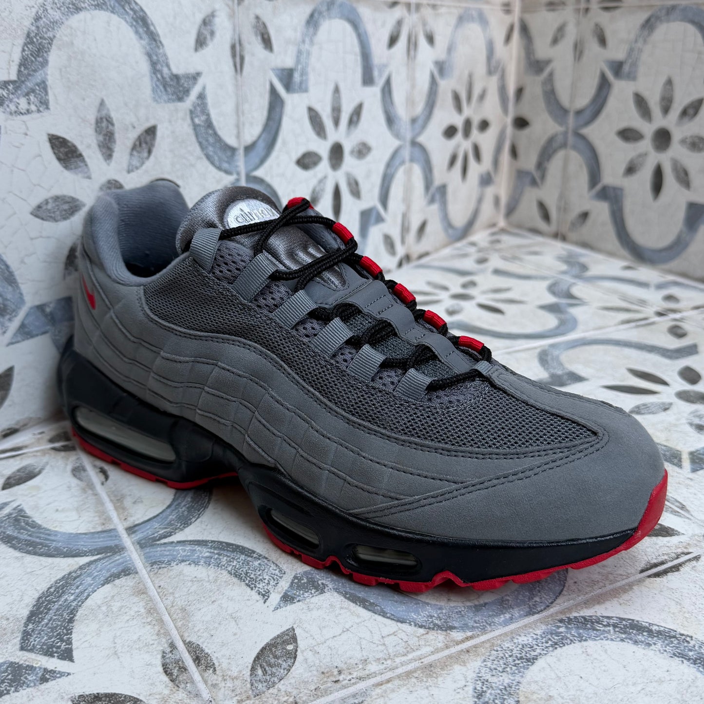 Nike Air Max 95 ID “Nike By You” - Grey / Red - UK9.5