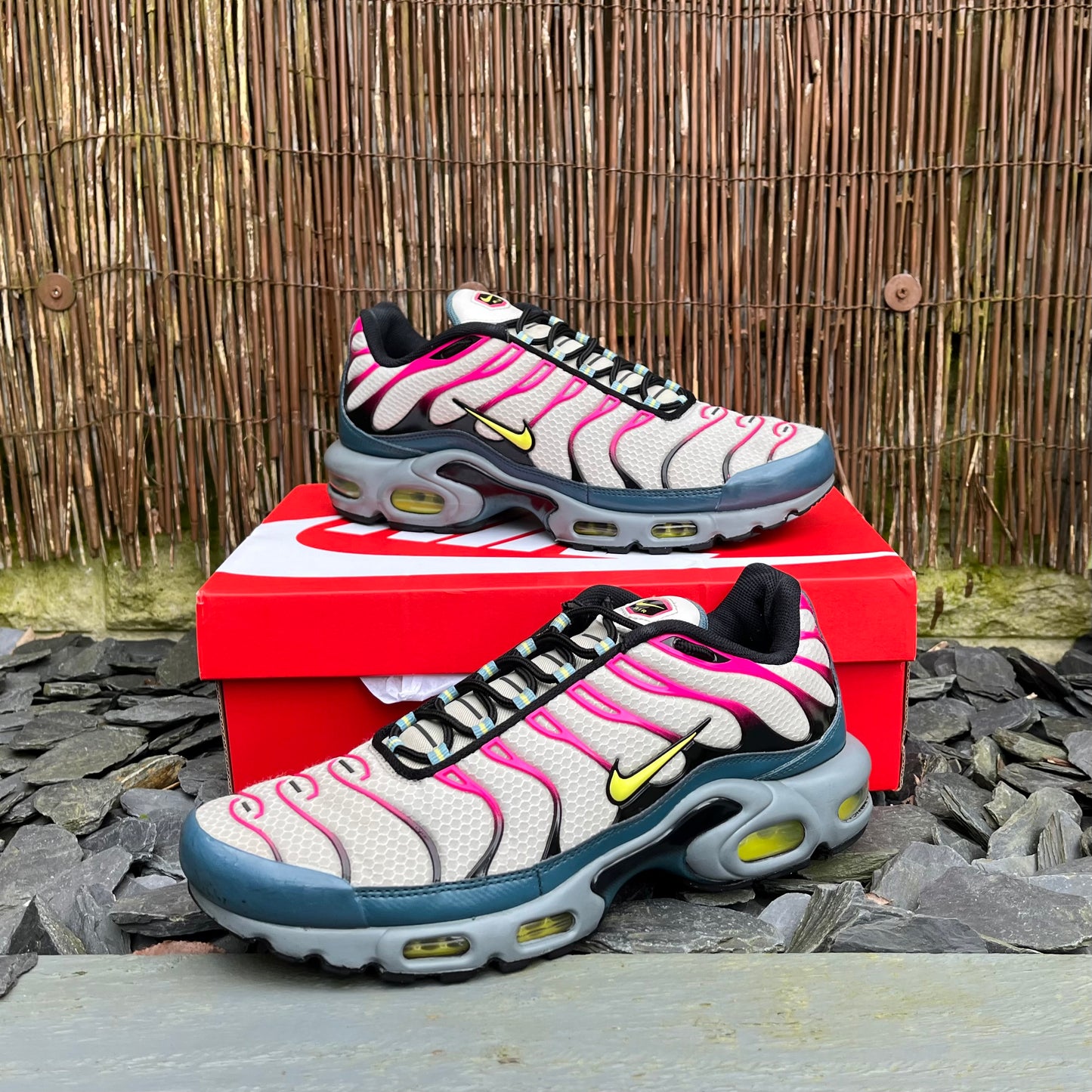 Nike Air Max Plus TN Light Bone / Ash Green / Pink Prime UK9