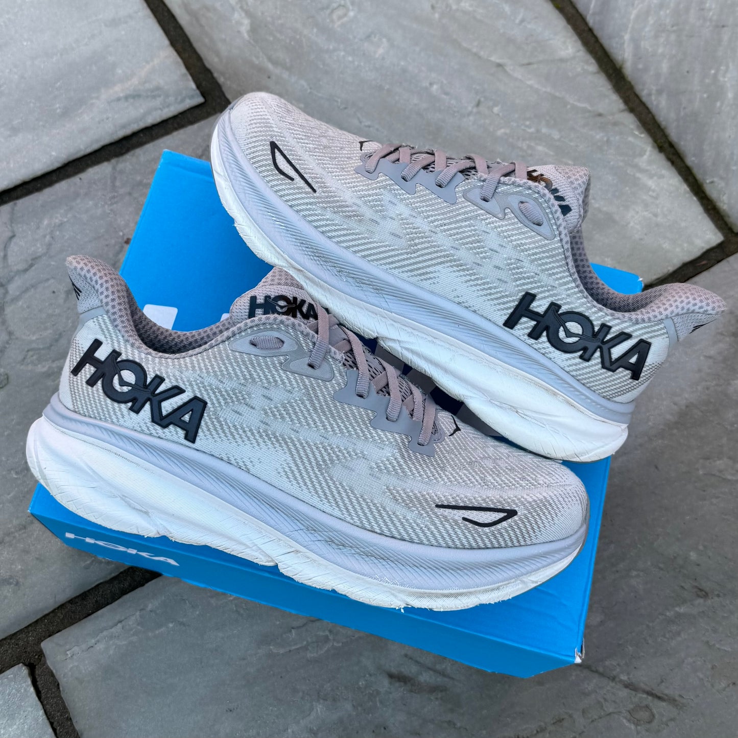 Hoka Clifton 9 - Wolf Grey - UK9