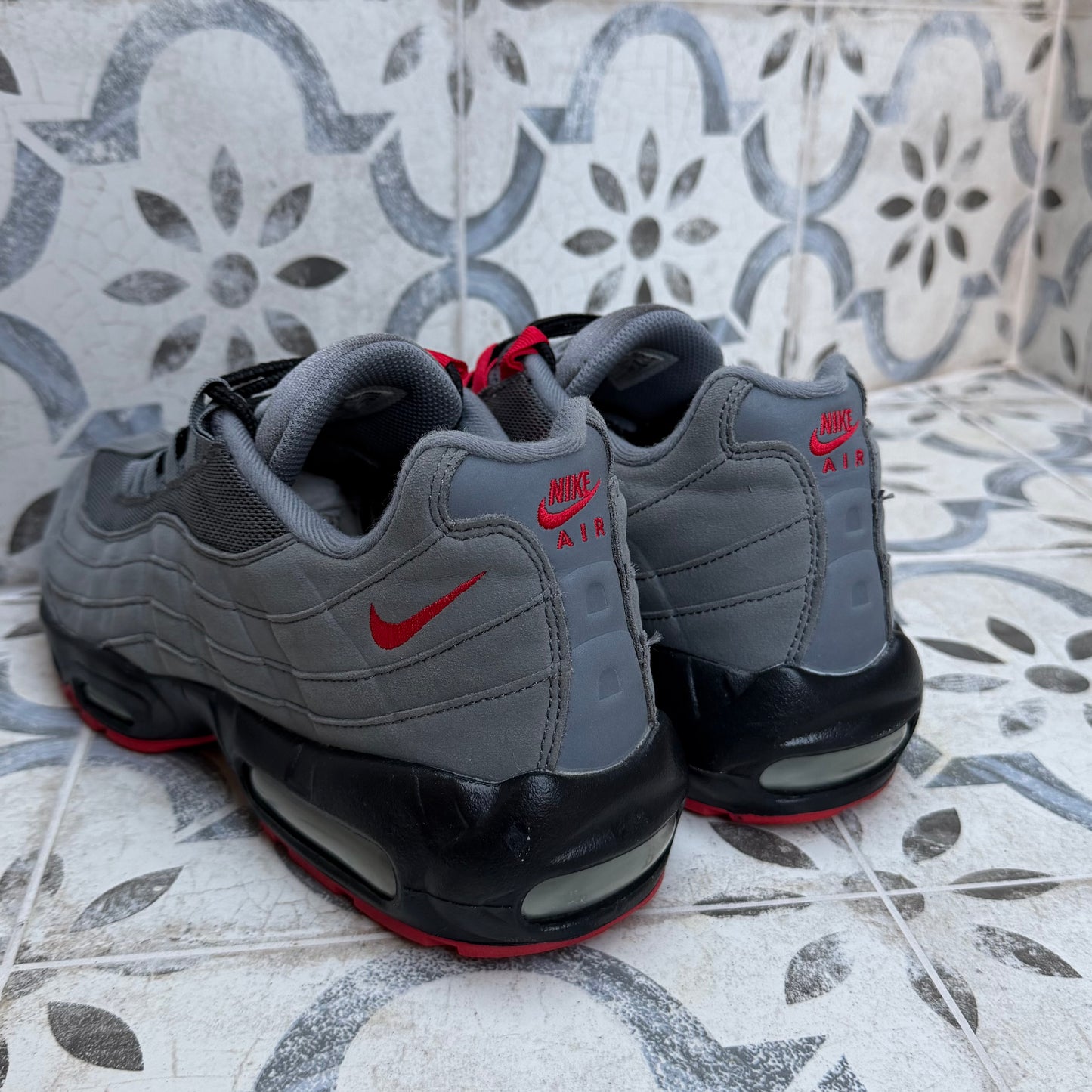 Nike Air Max 95 ID “Nike By You” - Grey / Red - UK9.5