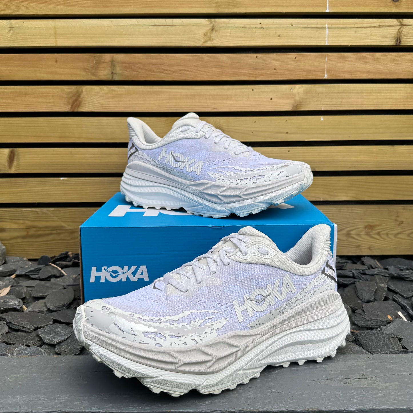 Hoka Stinson 7 - Triple White - UK10