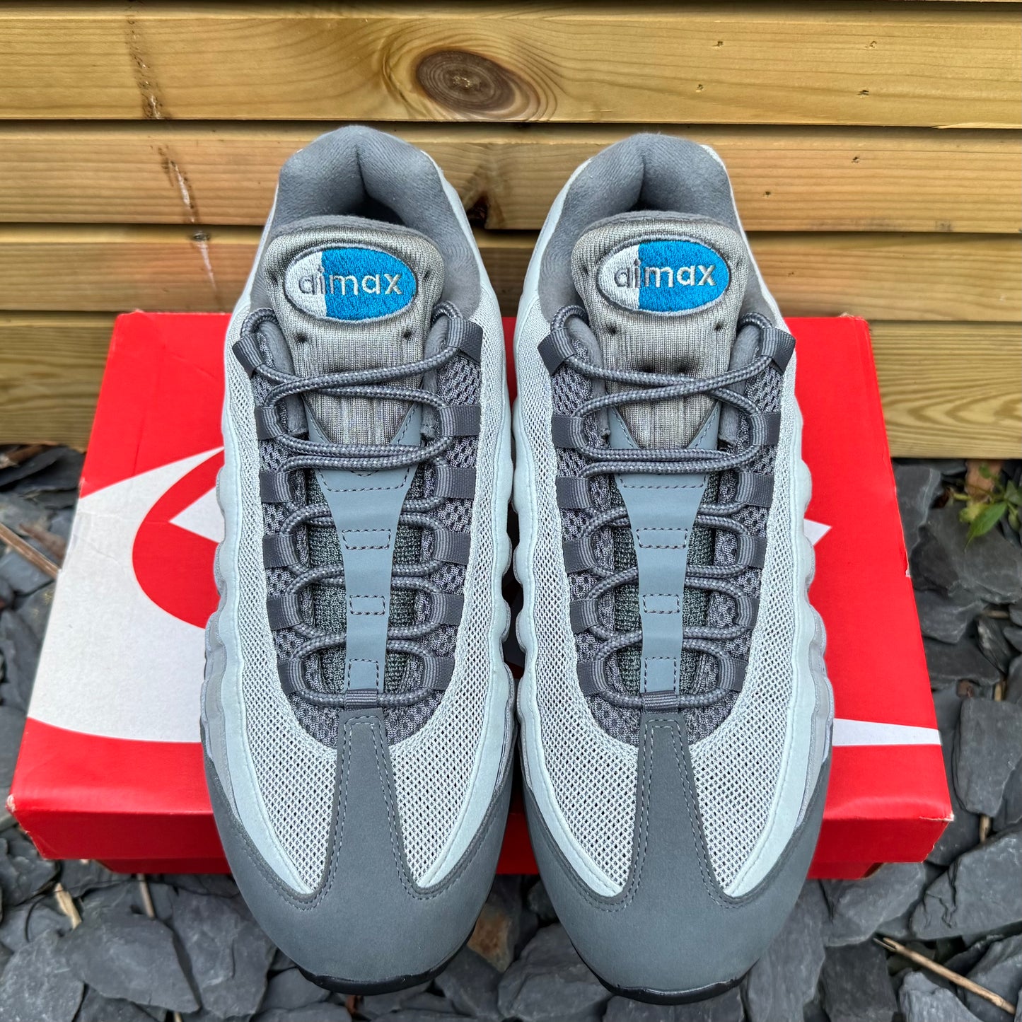 Nike Air Max 95 OG Big Bubble - Smoke Grey / Abyss Green - UK11