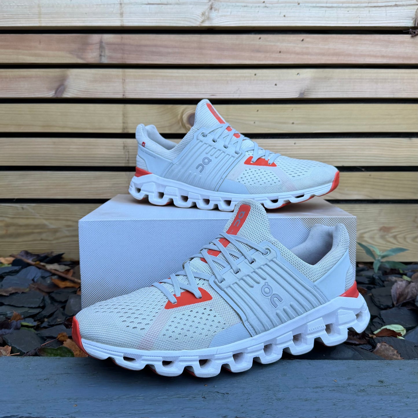 On Running CloudSwift 2.0 - Glacier White / Flame Orange - UK10