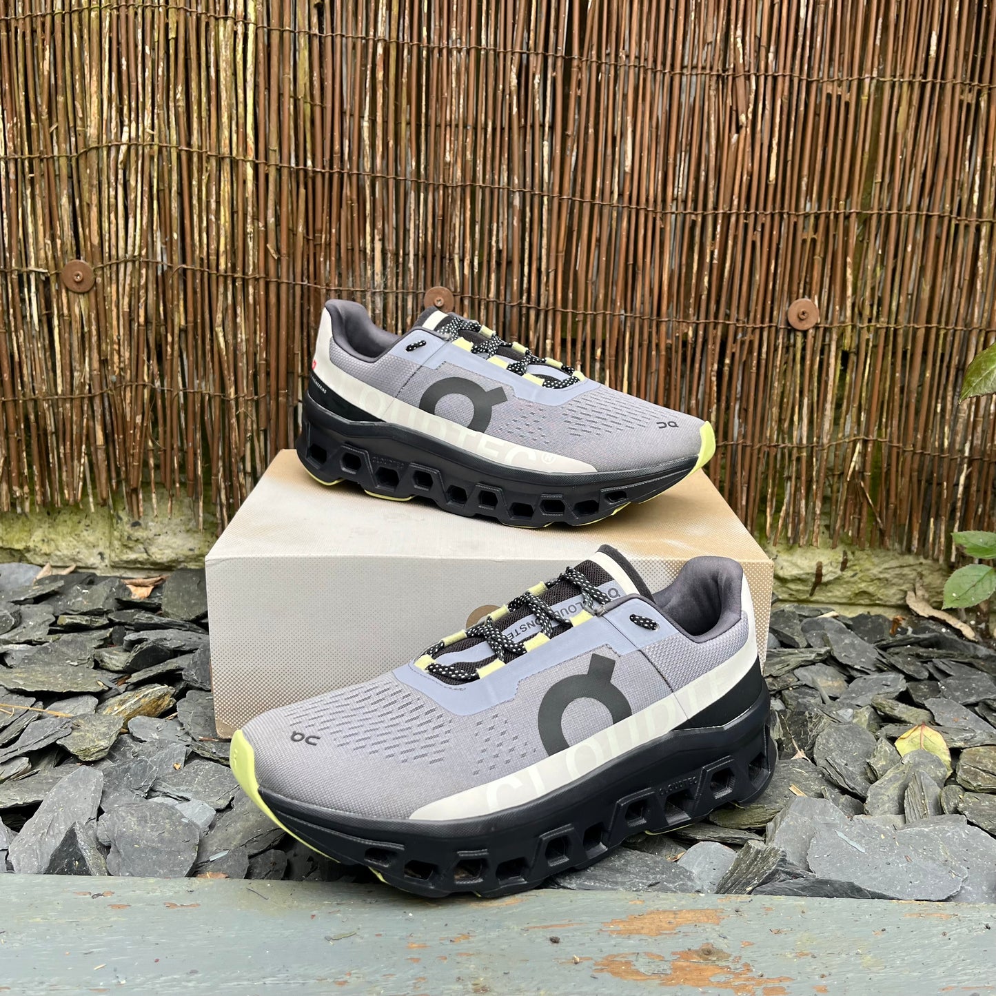 On Running CloudMonster Fossil / Magnet UK9.5