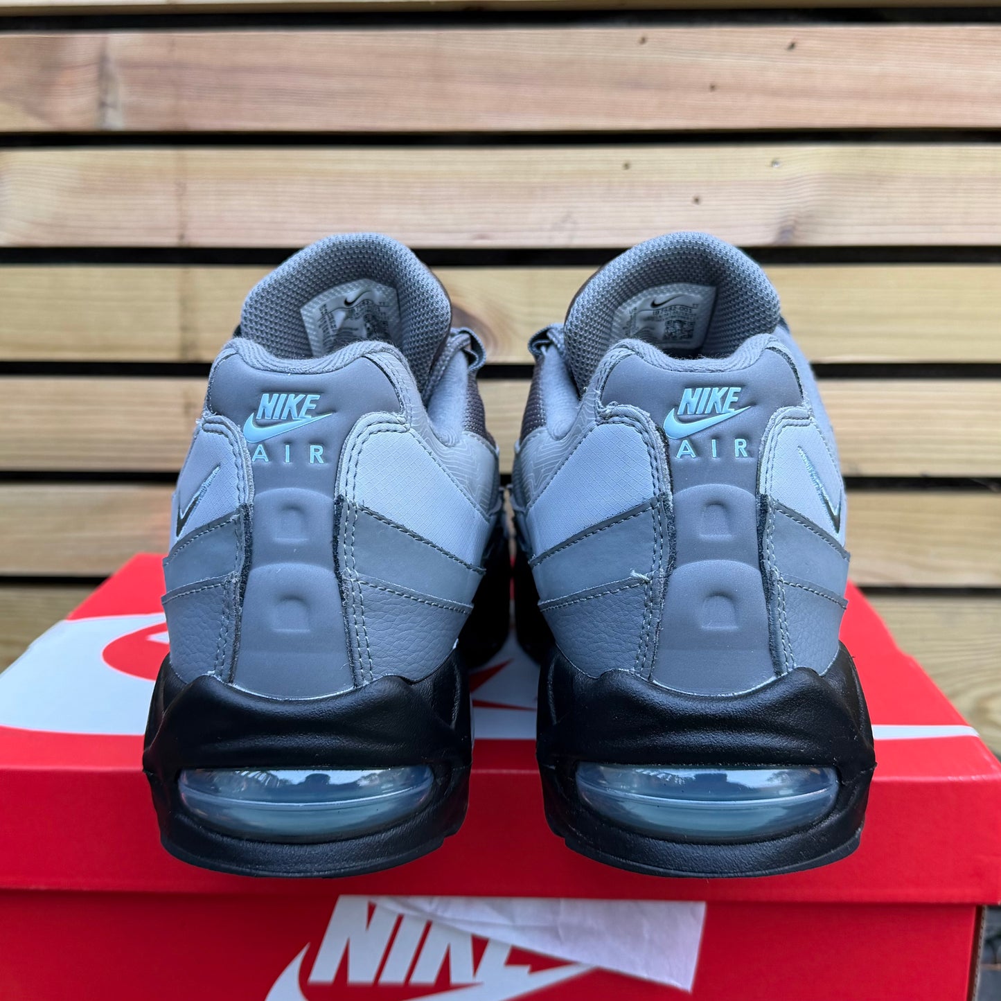 Nike Air Max 95 OG Big Bubble - Cool Grey / Psychic Blue - UK11